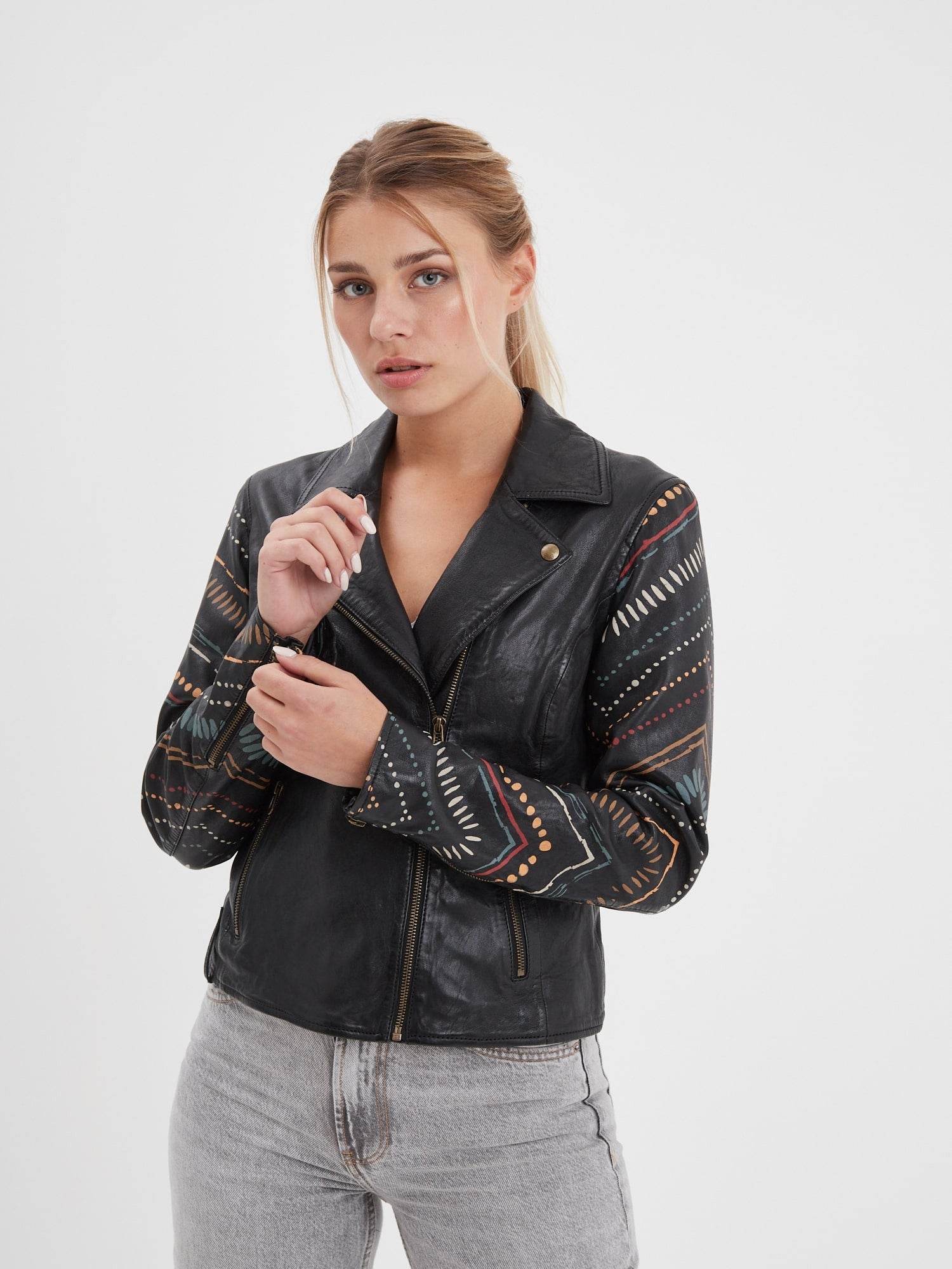 Printili - Blouson cuir fantaisie bohème - Image 3