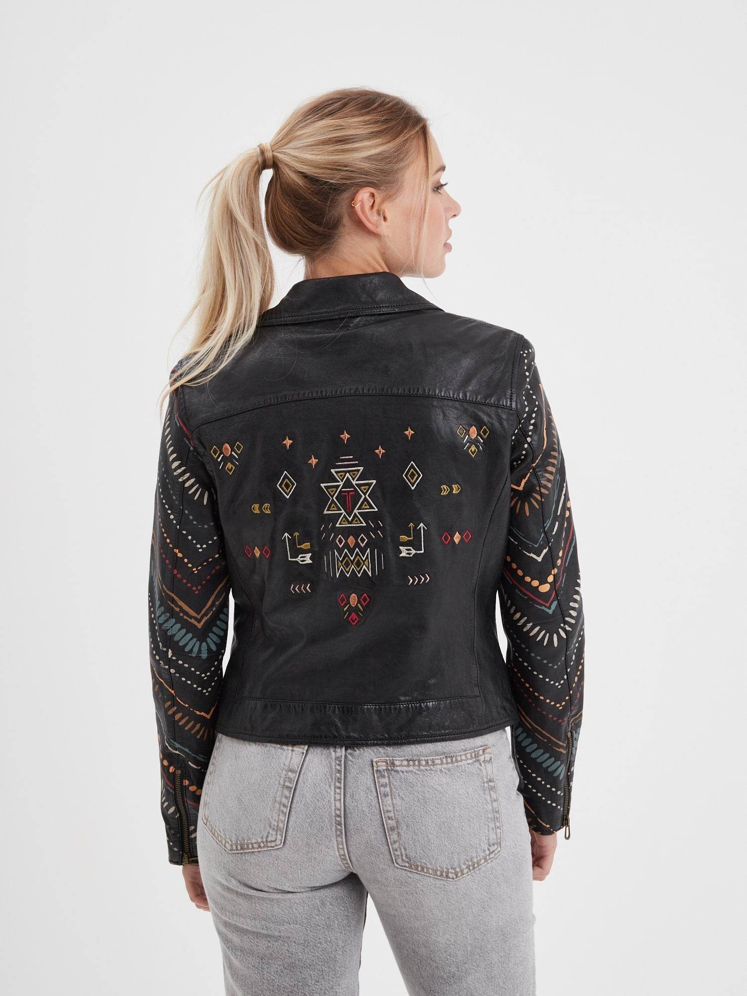 Printili - Blouson cuir fantaisie bohème - Image 4