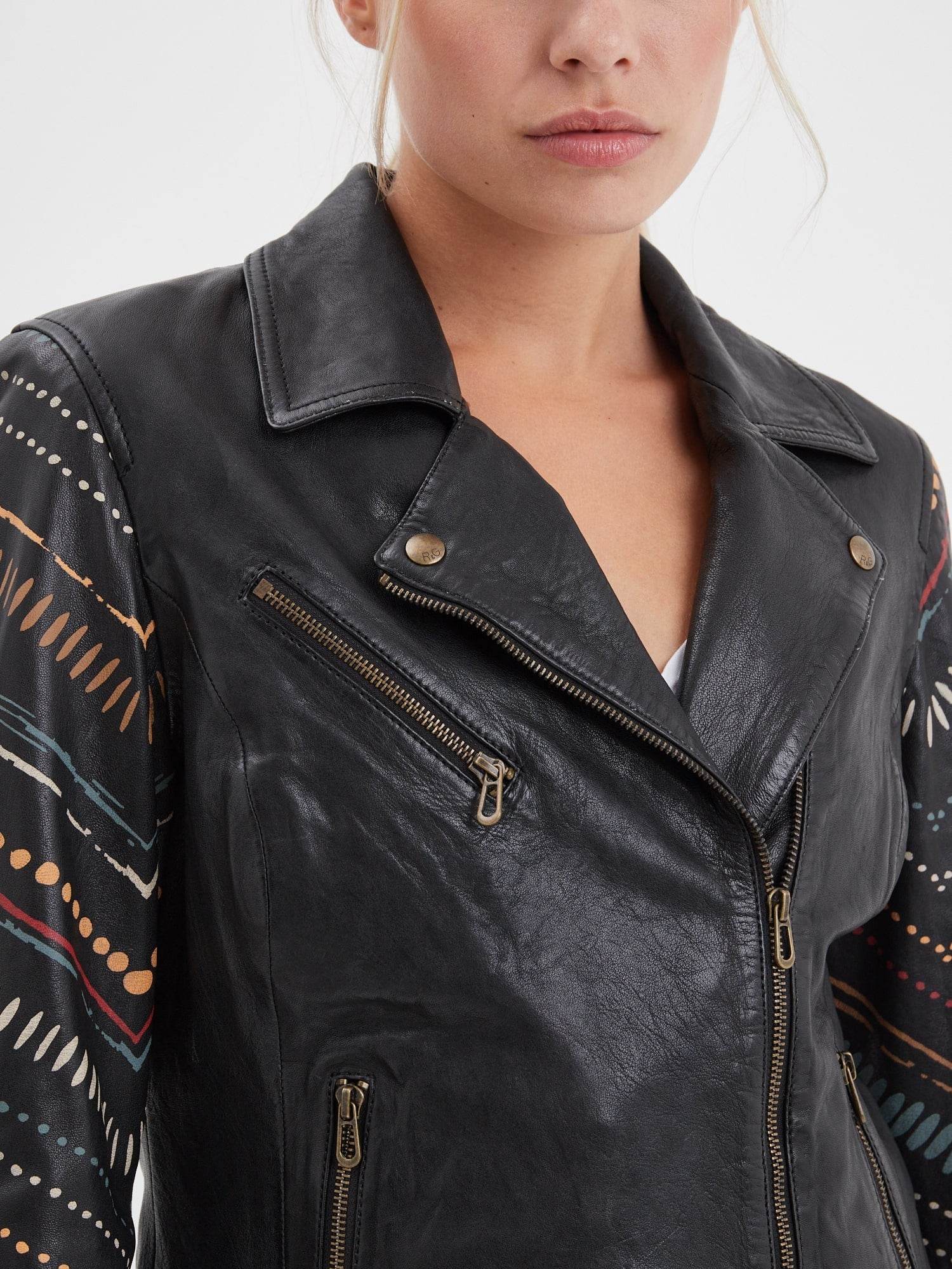 Printili - Blouson cuir fantaisie bohème - Image 5