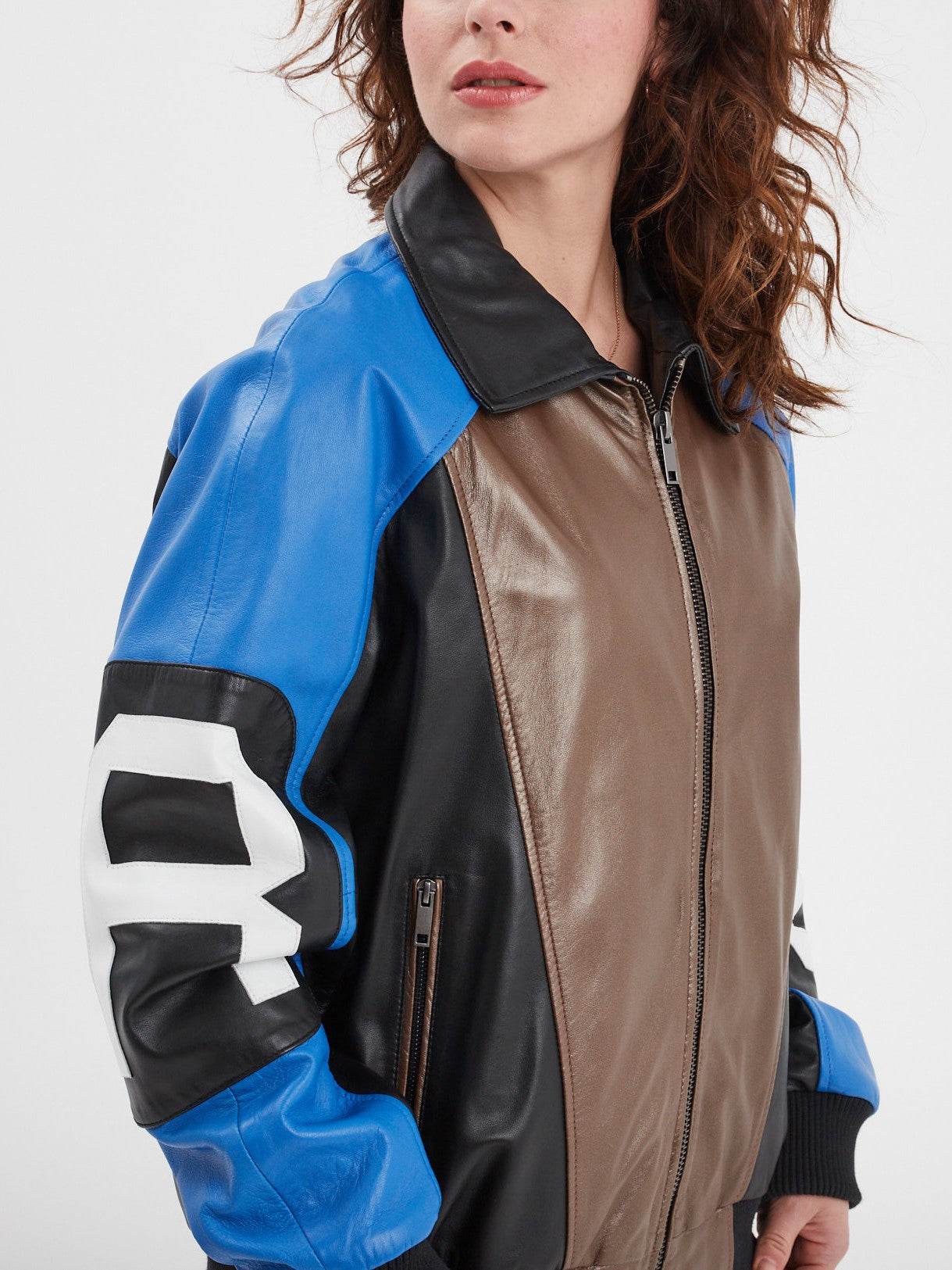 Racila - Veste cuir oversize femme - Image 3