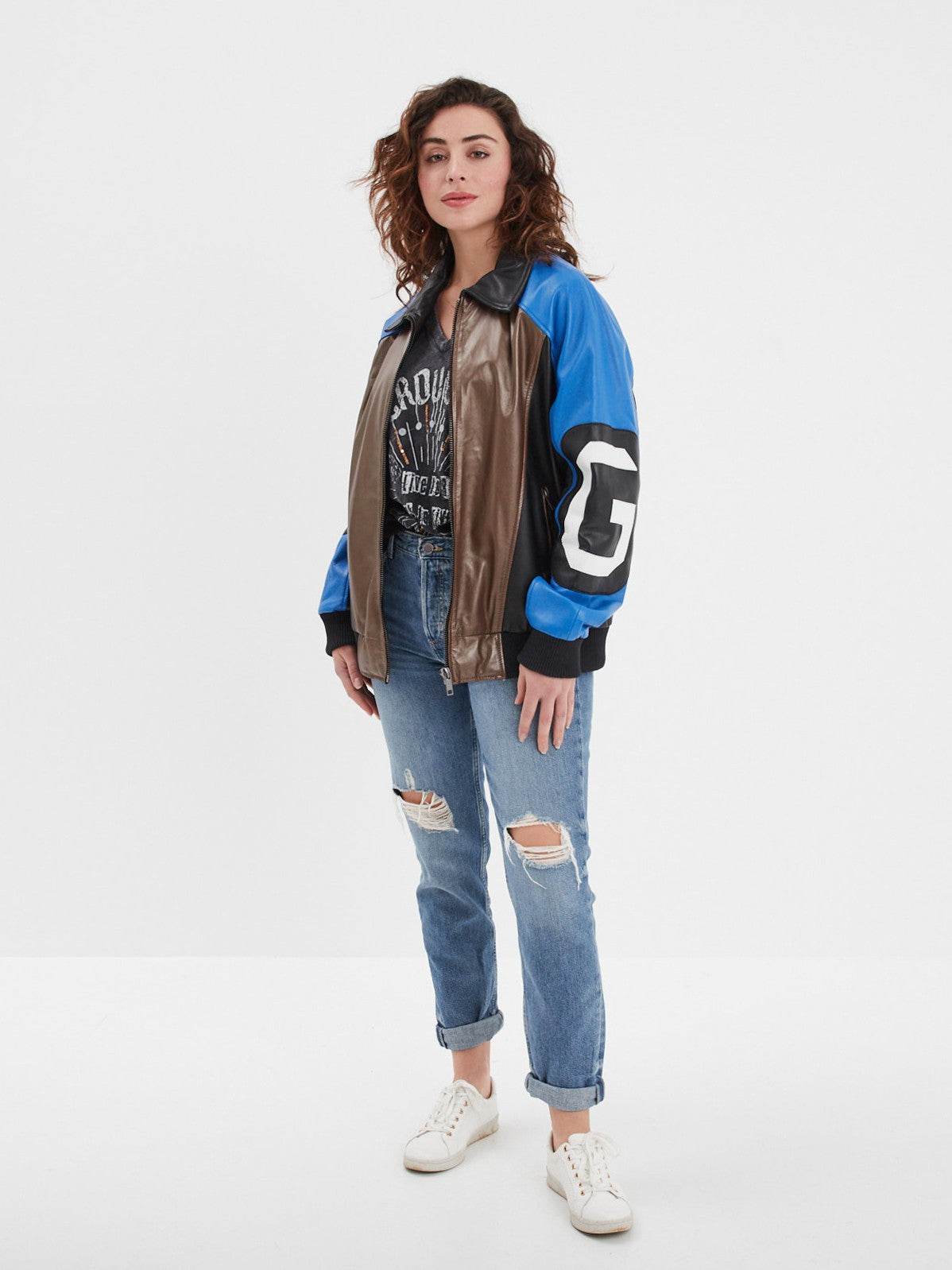 Racila - Veste cuir oversize femme - Image 6