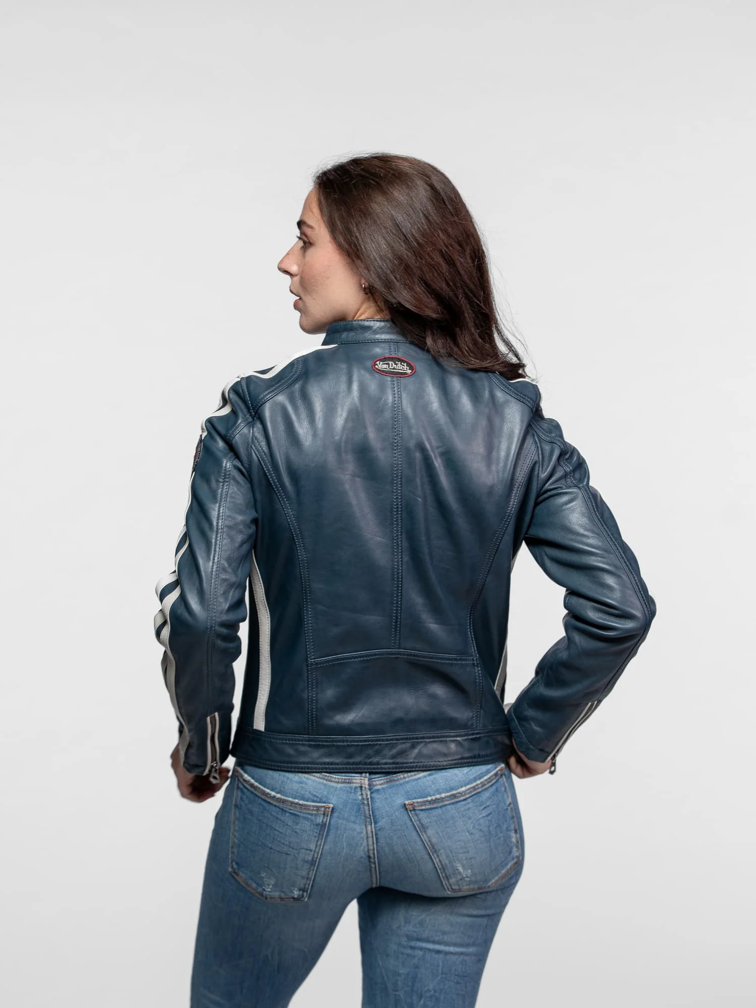 Roadie - Blouson motard cuir femme - Image 13