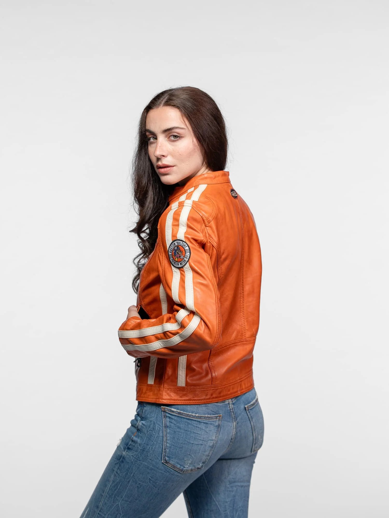Roadie - Blouson motard cuir femme - Image 26