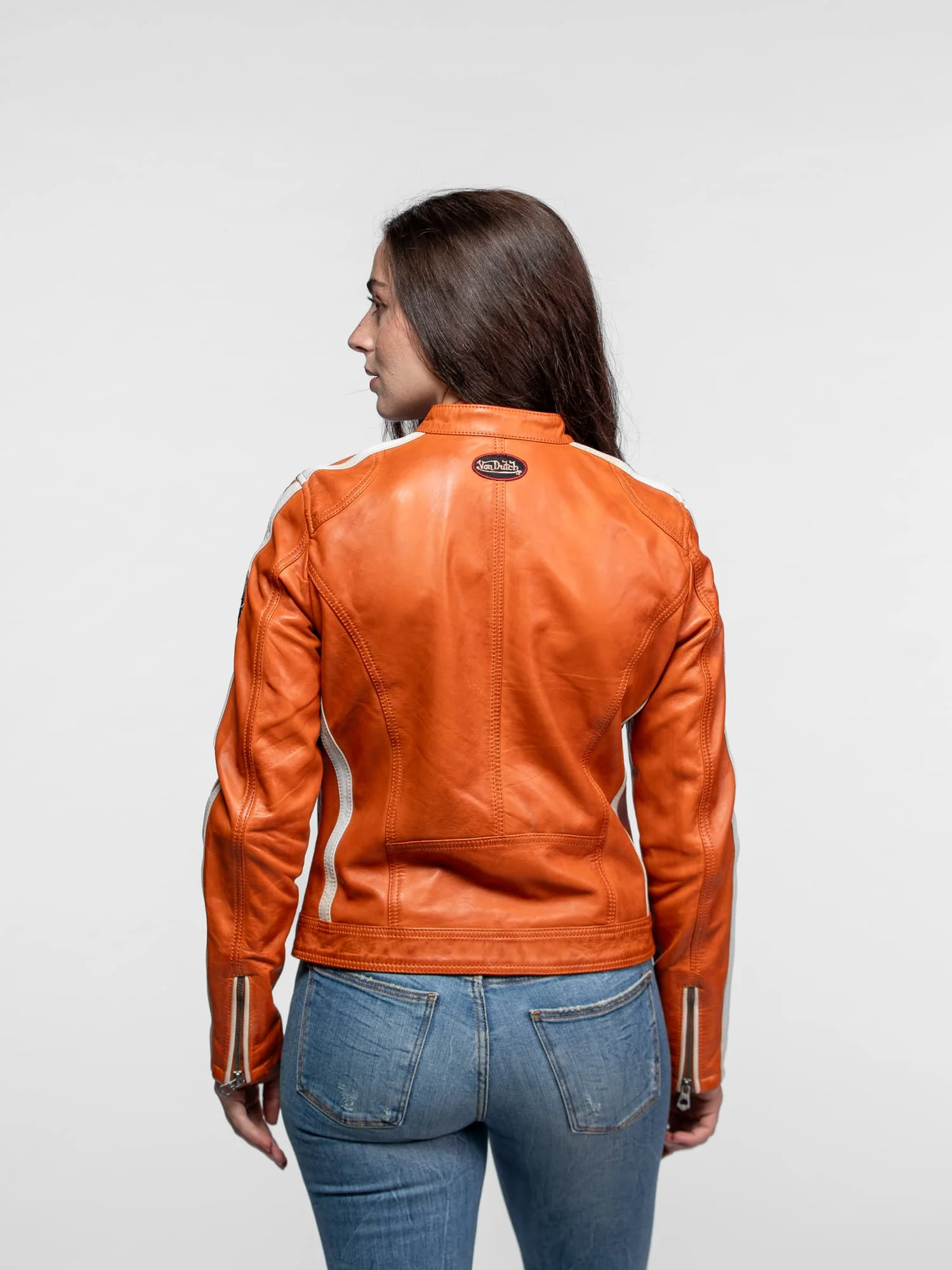 Roadie - Blouson motard cuir femme - Image 28