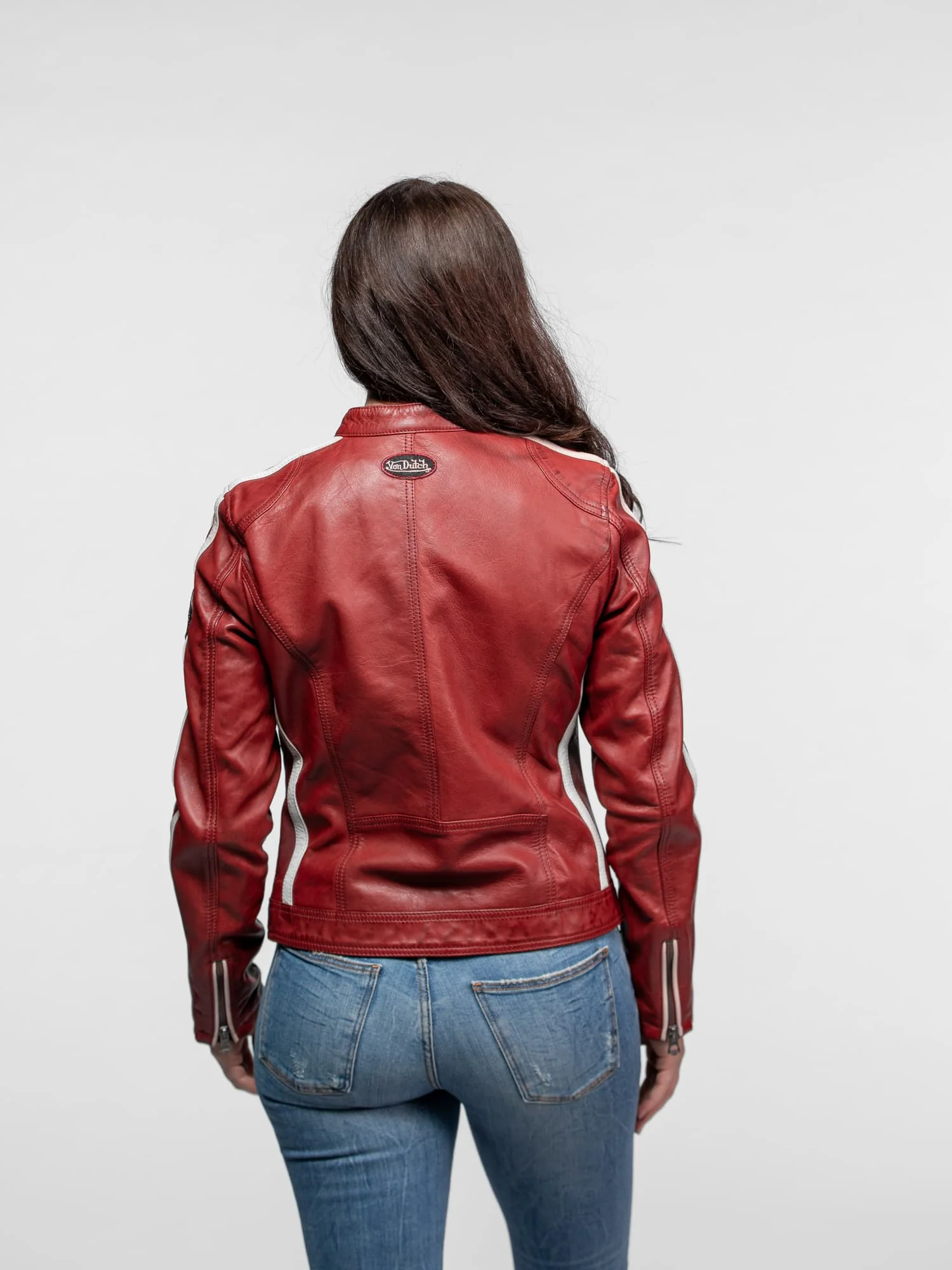 Roadie - Blouson motard cuir femme - Image 9