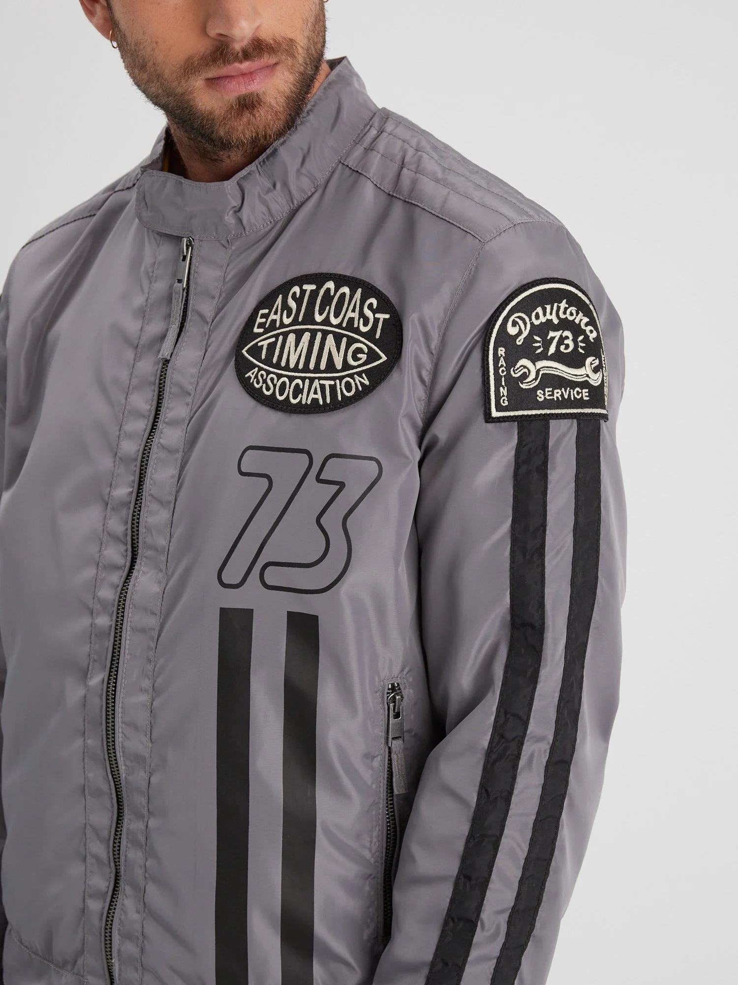 Sandis - Veste rétro moto homme - Image 13