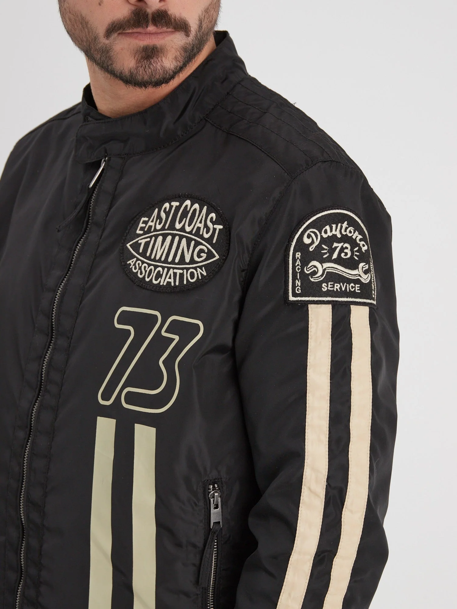 Sandis - Veste rétro moto homme - Image 3