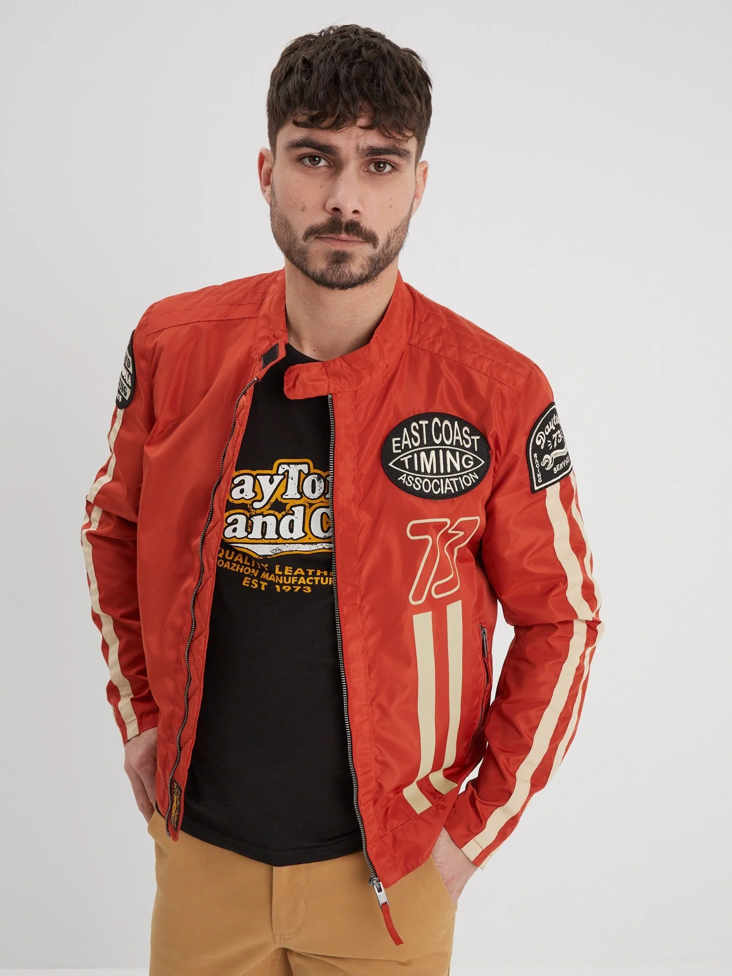 Sandis - Veste rétro moto homme - Image 7