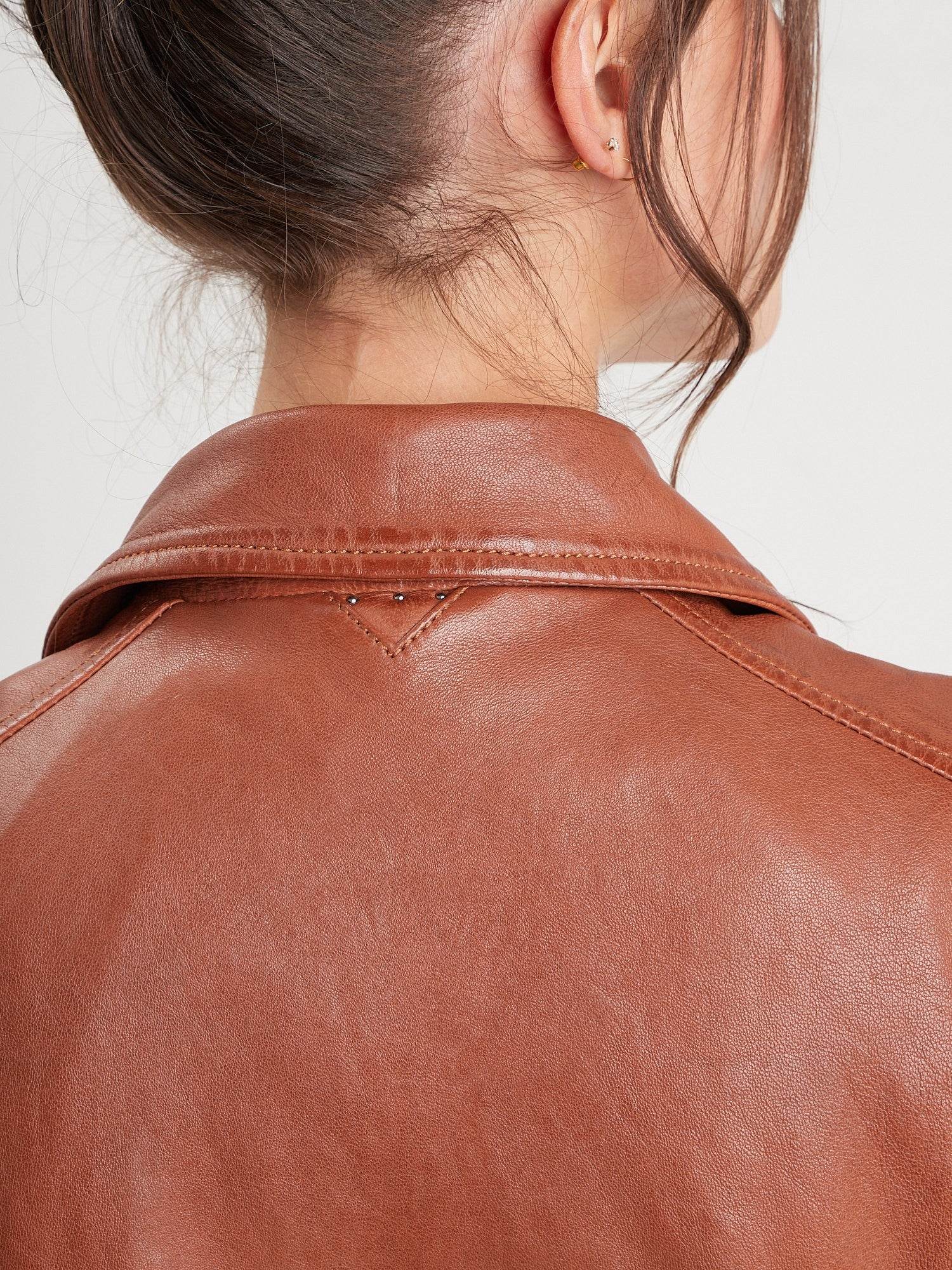 Sarah - Veste cuir sans manche - Image 8