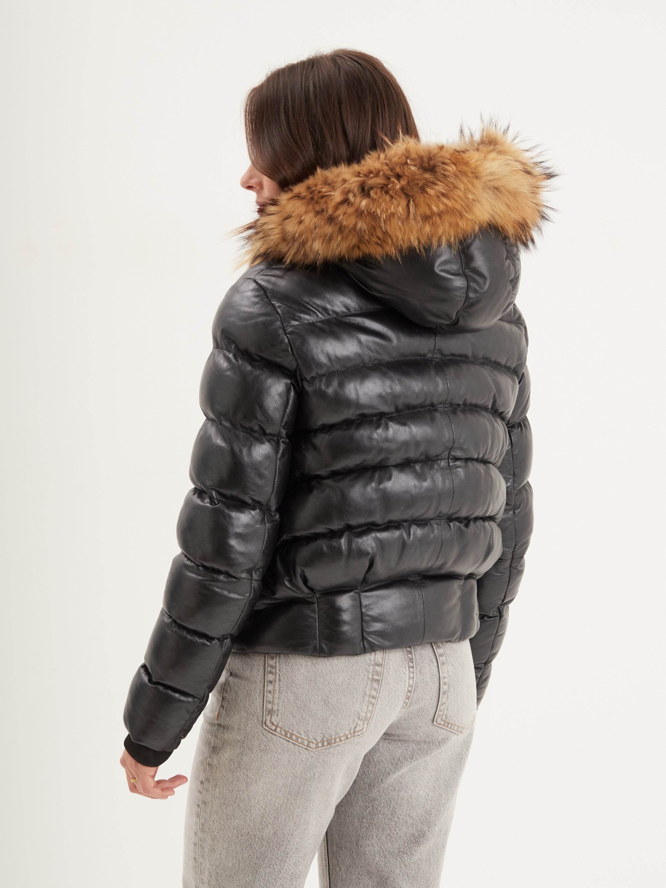 Shana - Doudoune cuir femme - Image 5