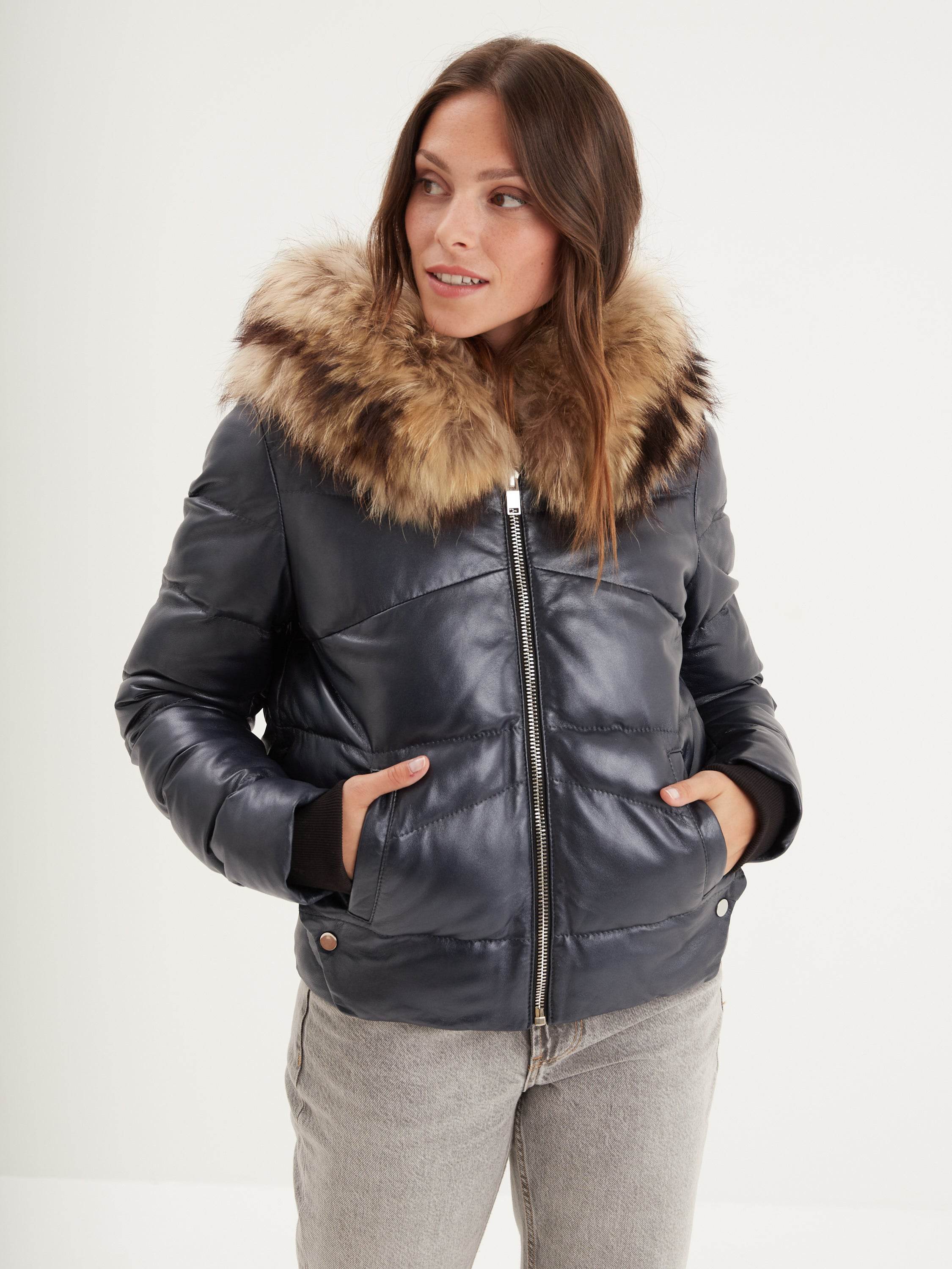Shana - Doudoune cuir femme - Image 9