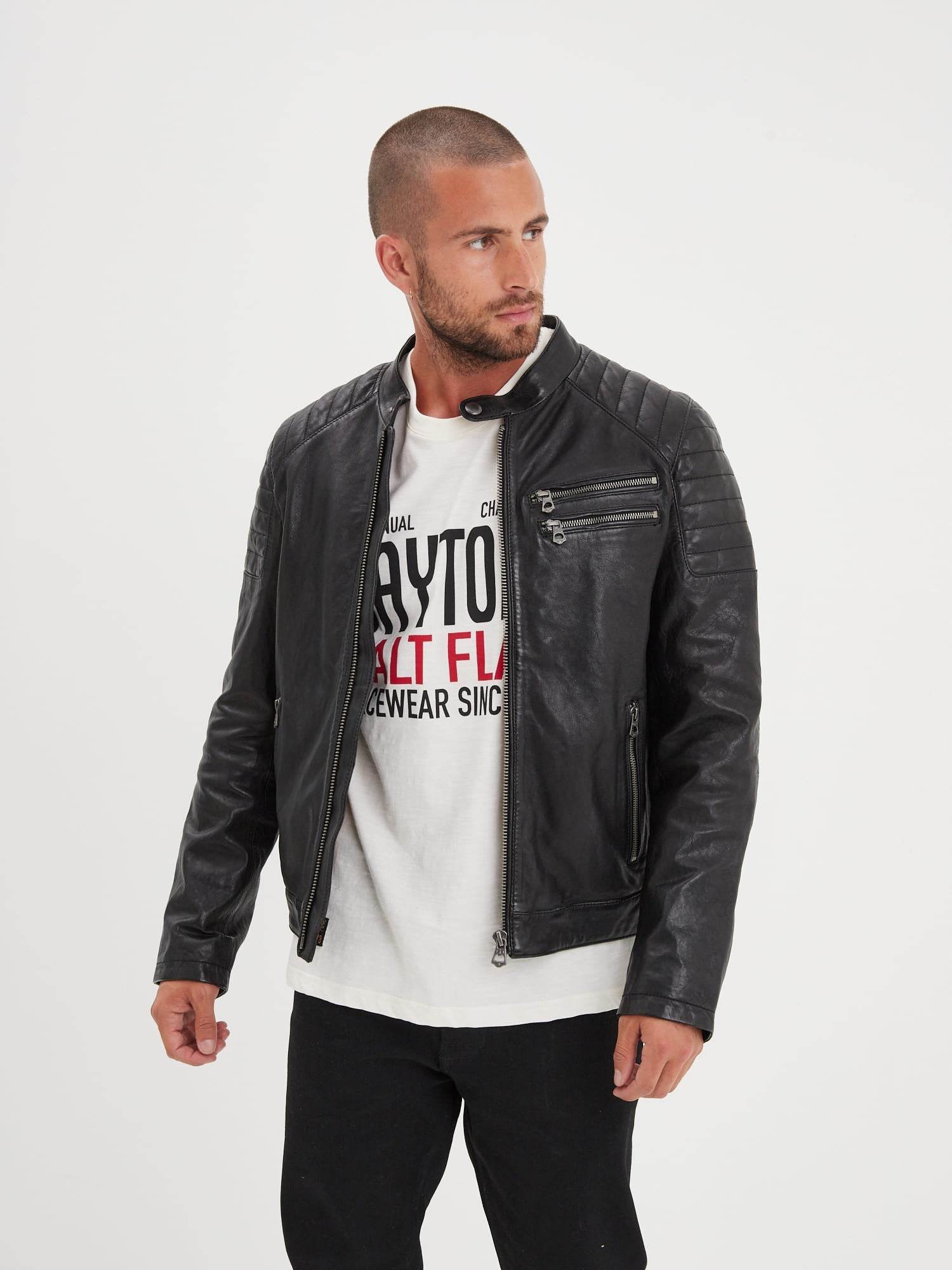 Starget - Blouson vintage cuir homme