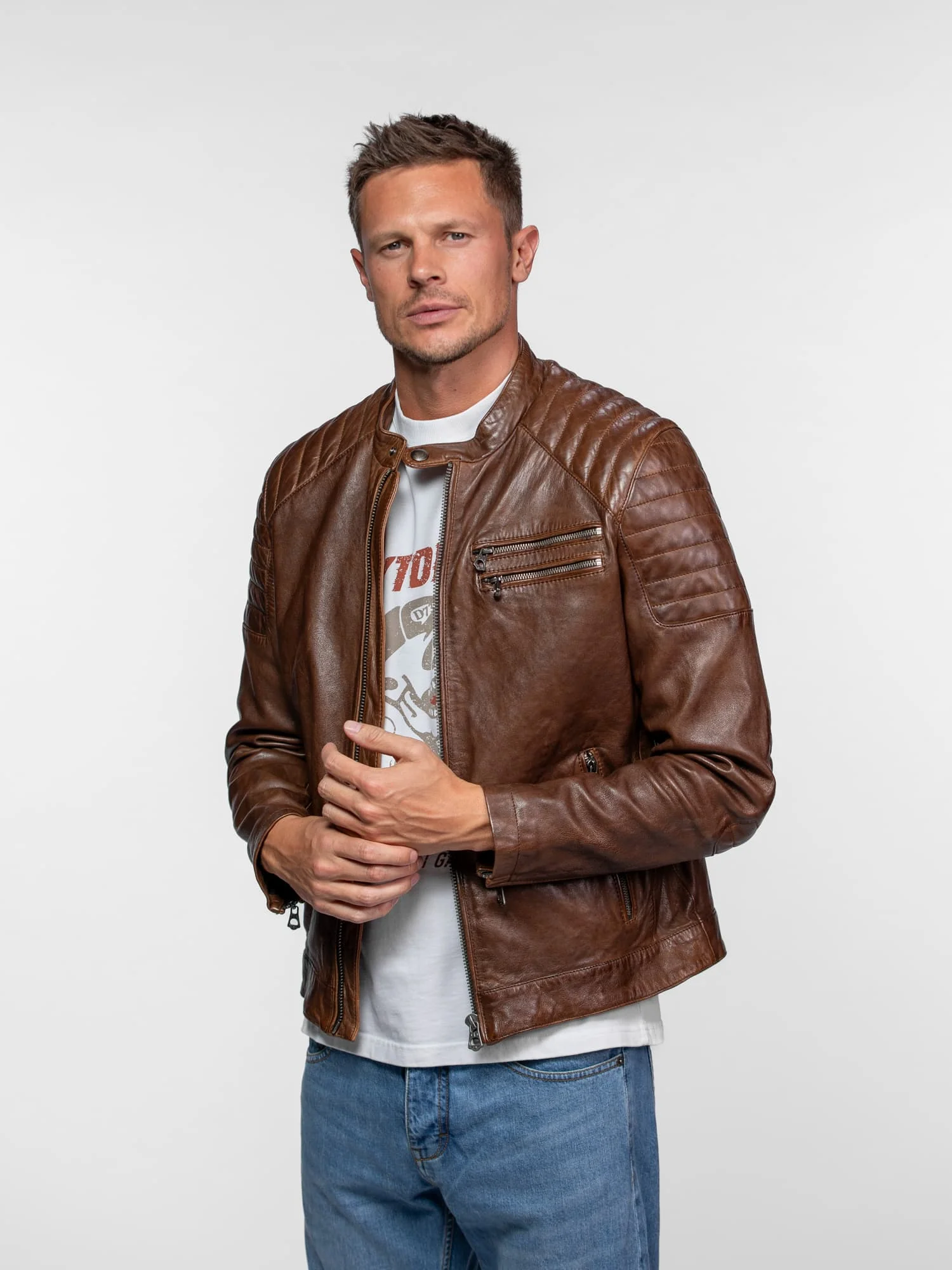 Starget - Blouson vintage cuir homme - Image 7