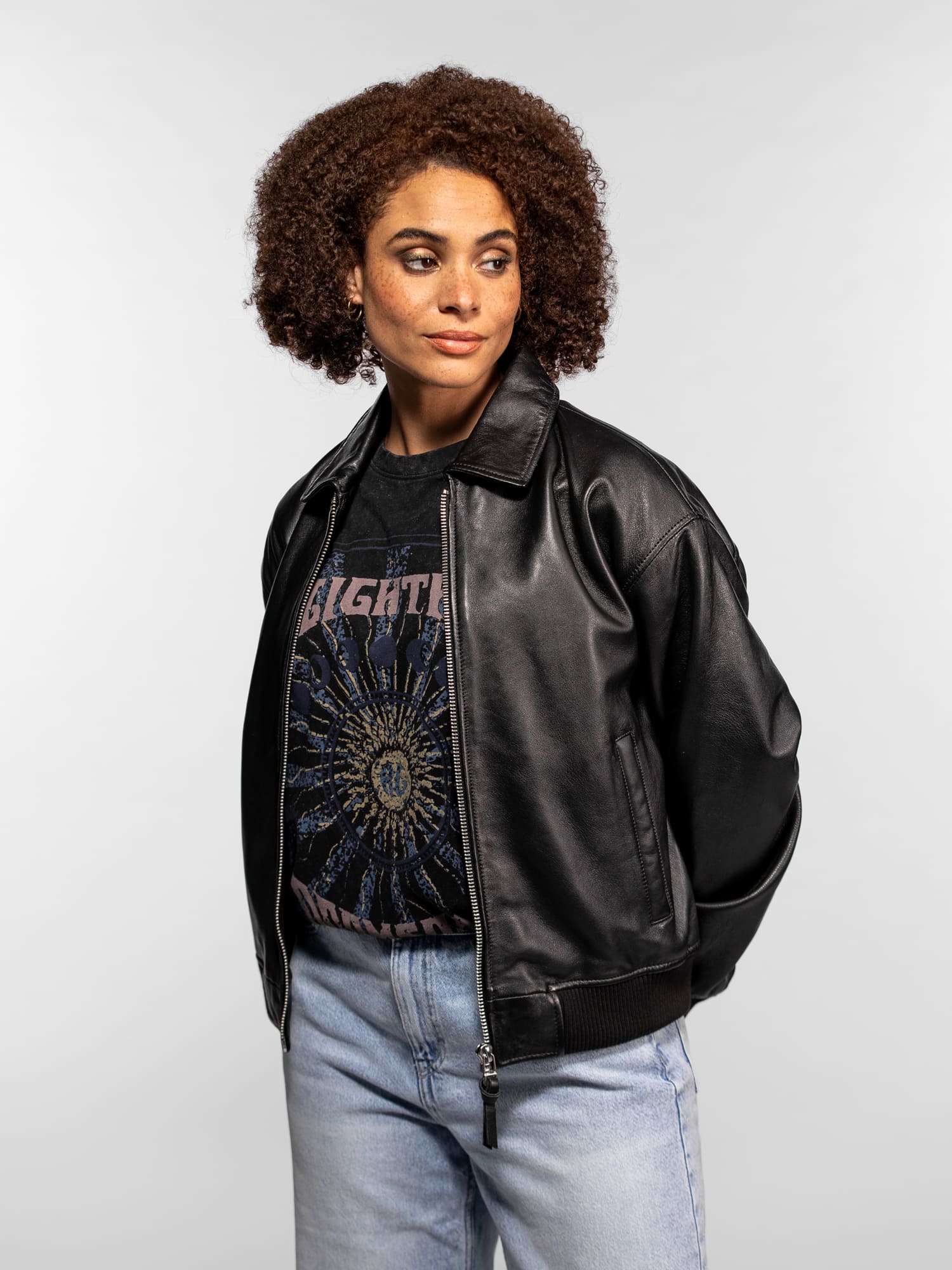 Tulip - Blouson cuir femme - Image 8