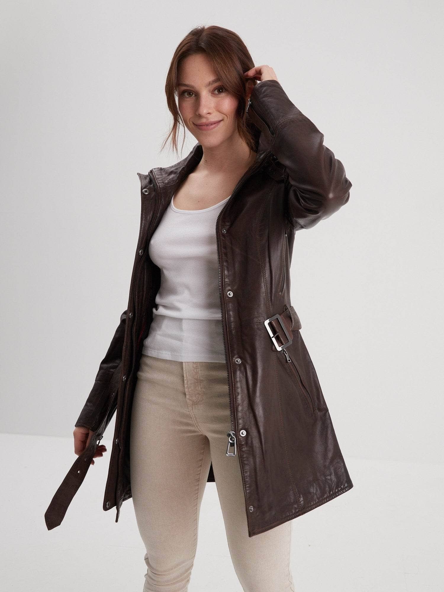 Twilight - Veste cintrée cuir femme - Image 13