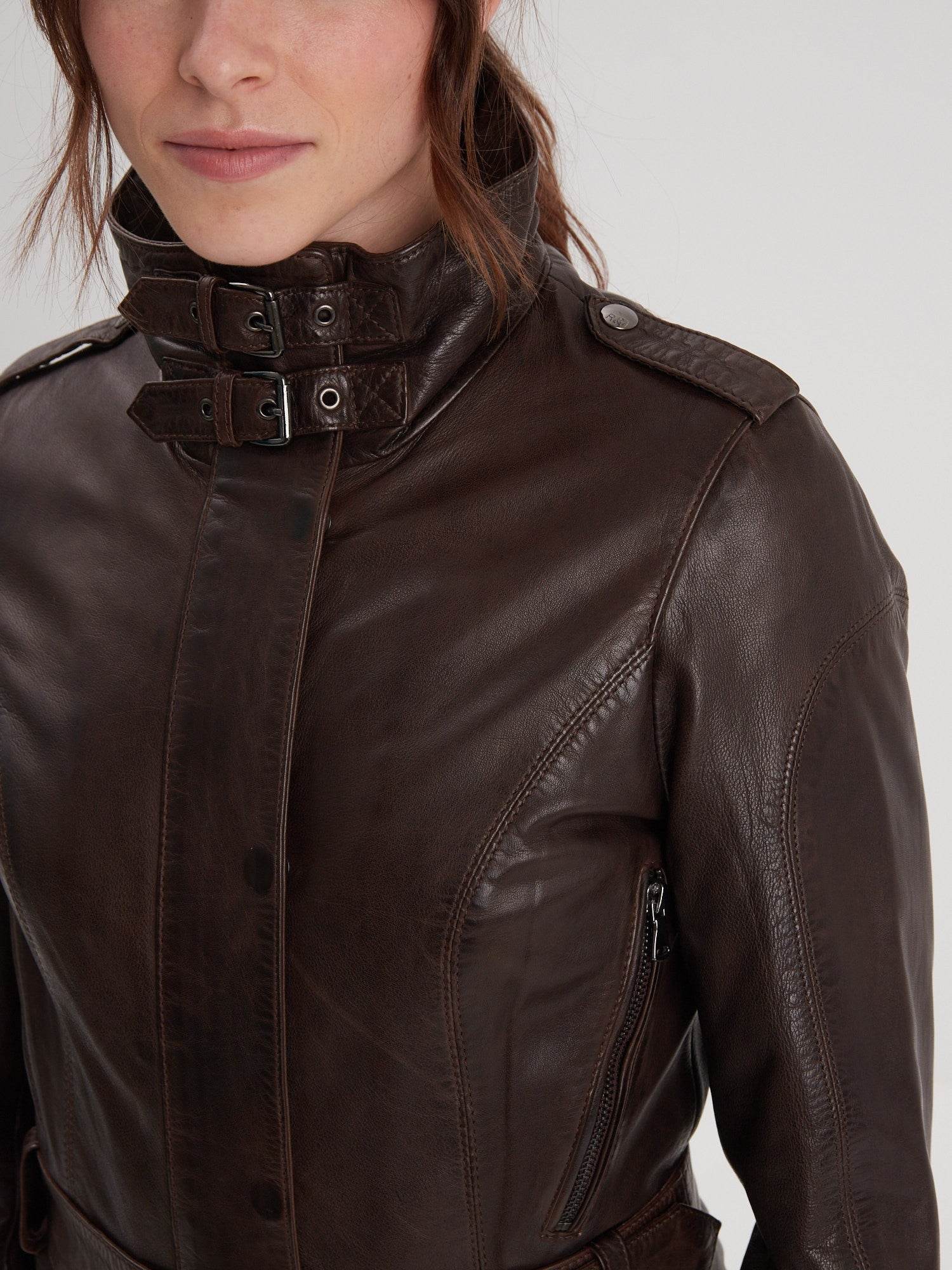 Twilight - Veste cintrée cuir femme - Image 15