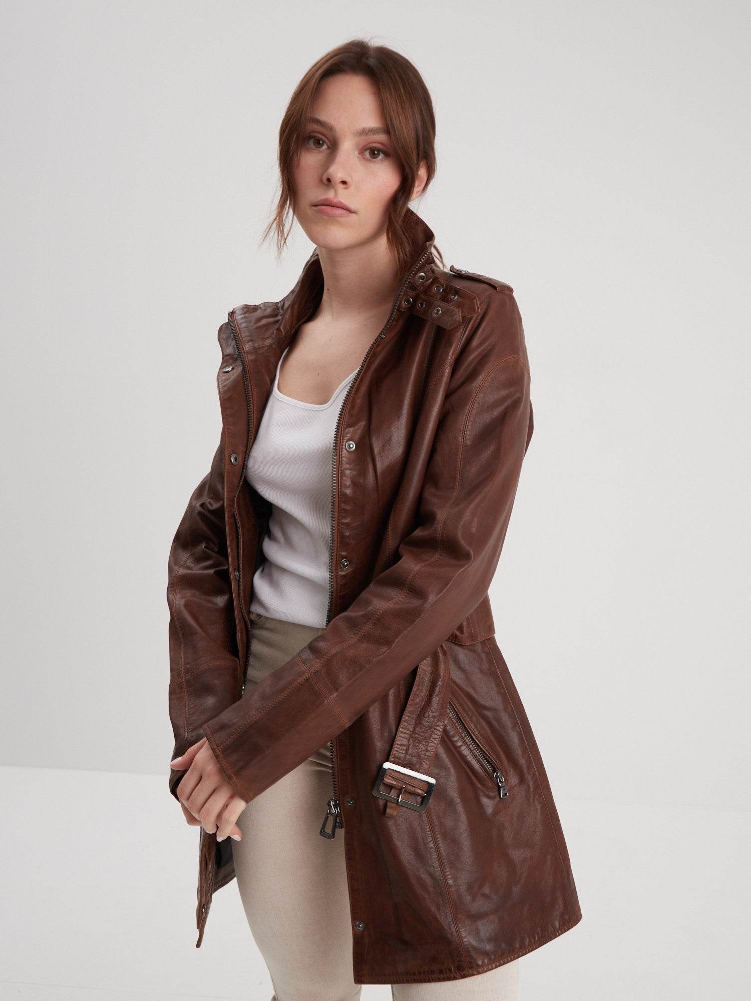 Twilight - Veste cintrée cuir femme - Image 7