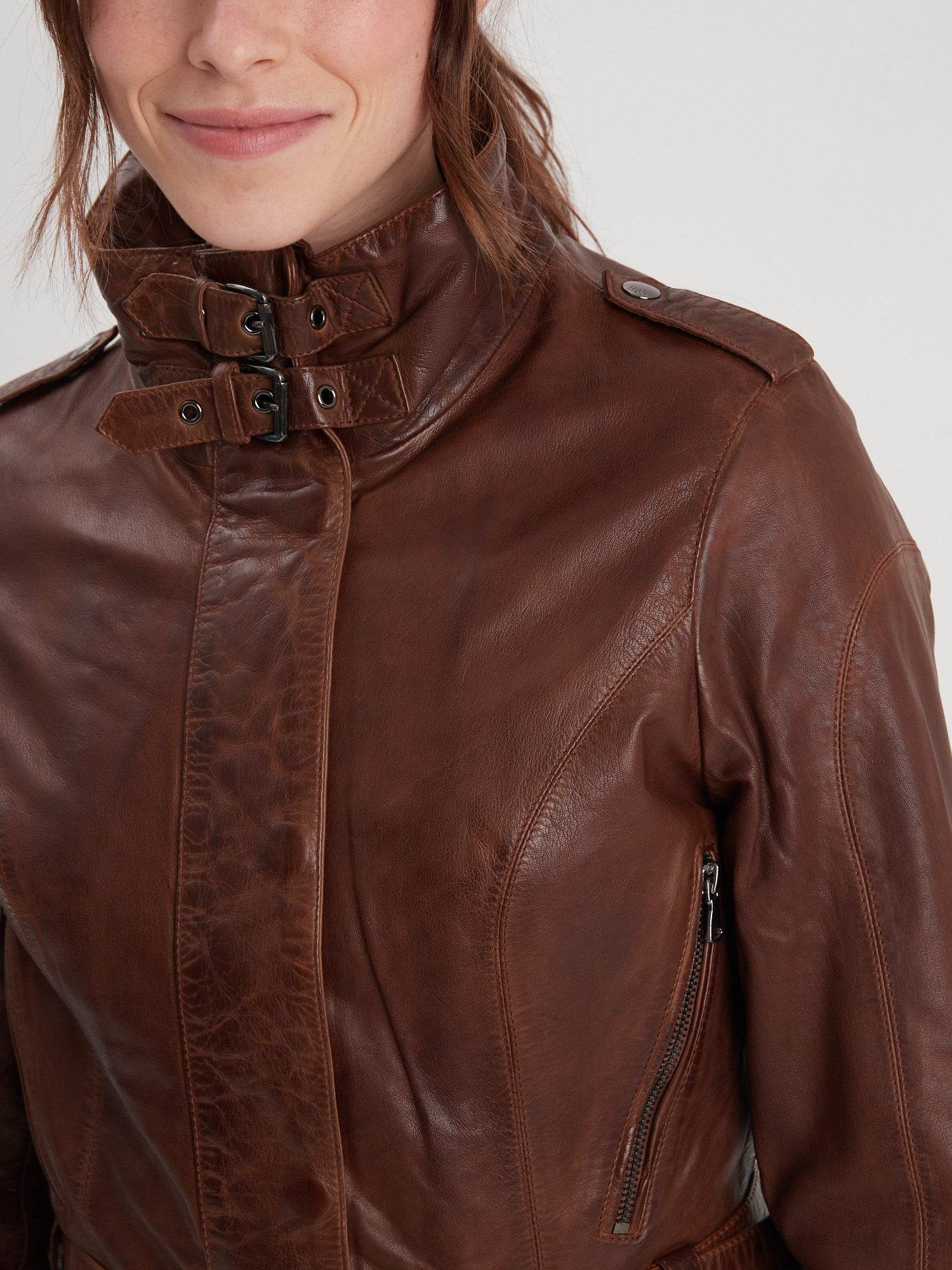 Twilight - Veste cintrée cuir femme - Image 9