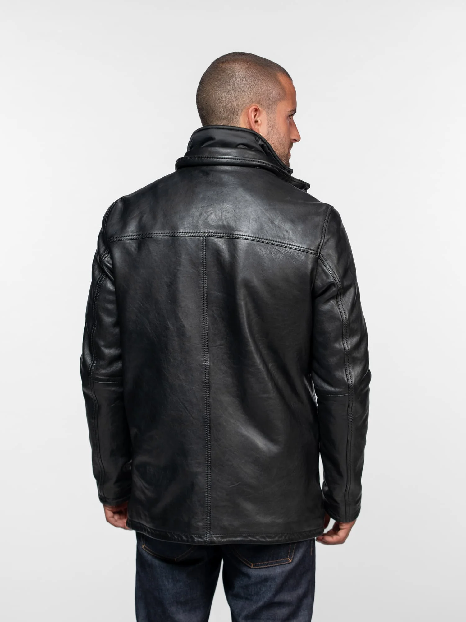 Tyler - Veste cuir homme - Image 3