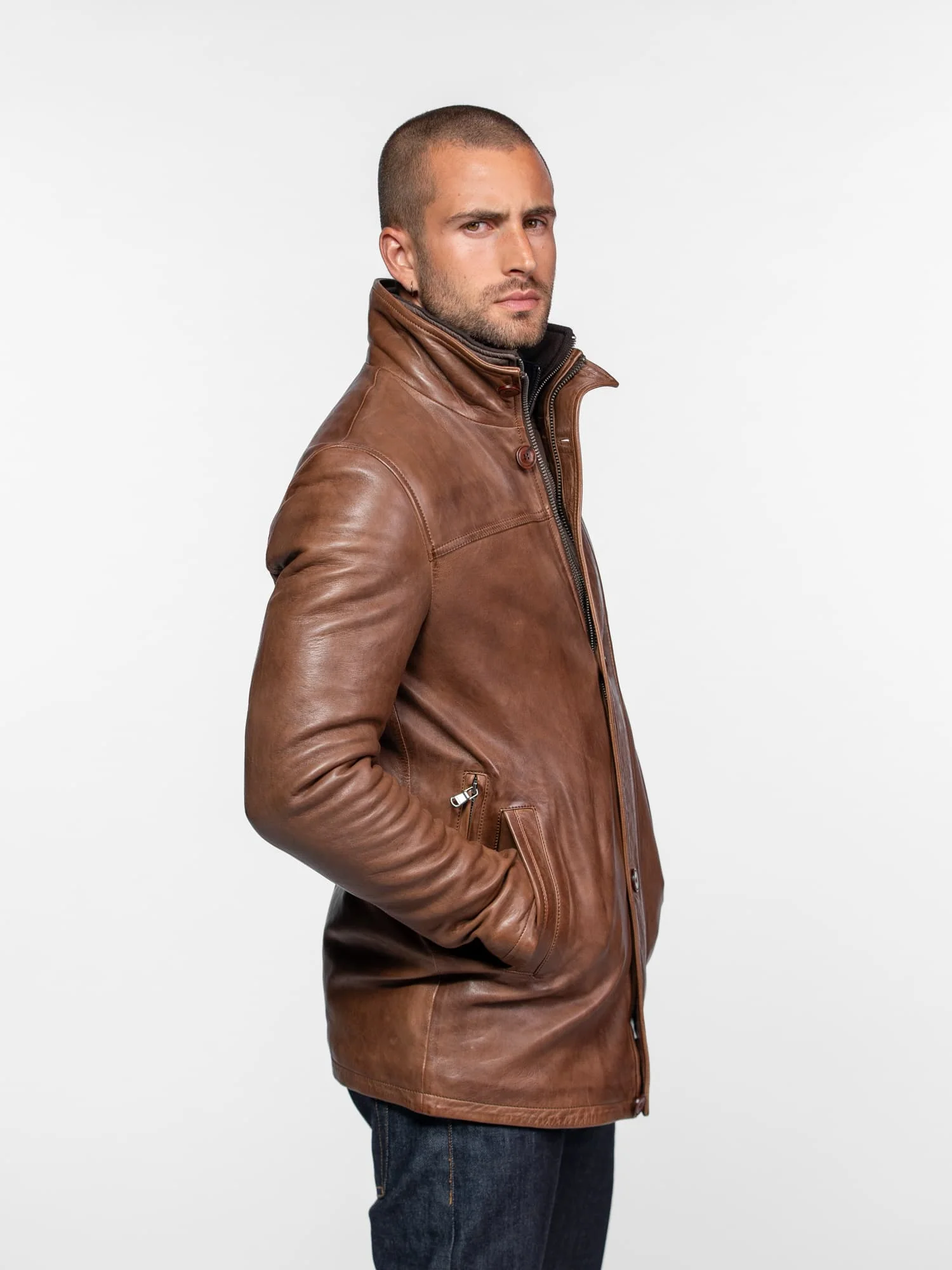 Tyler - Veste cuir homme - Image 8