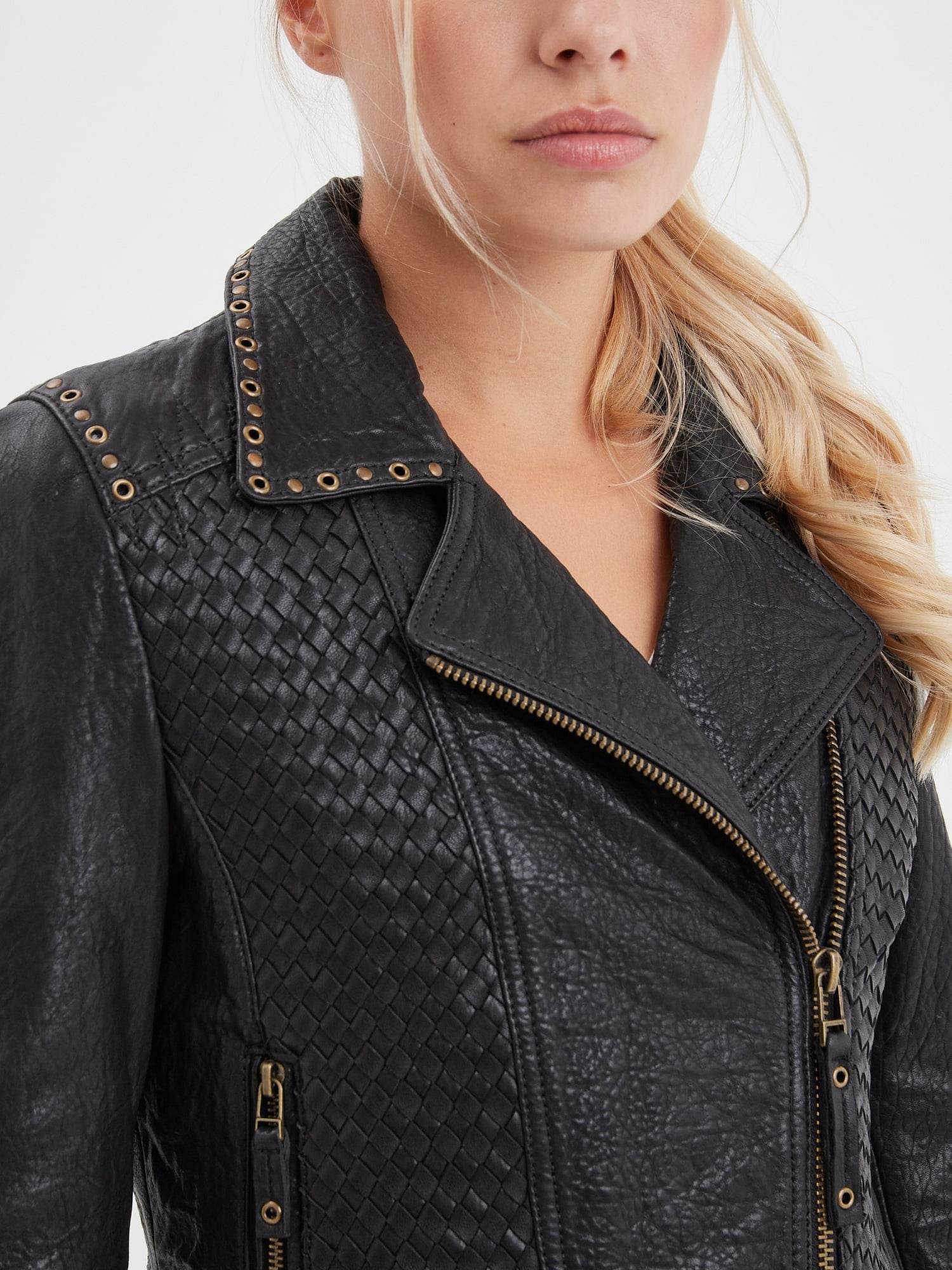 Virginia - Blouson cuir chic femme - Image 2