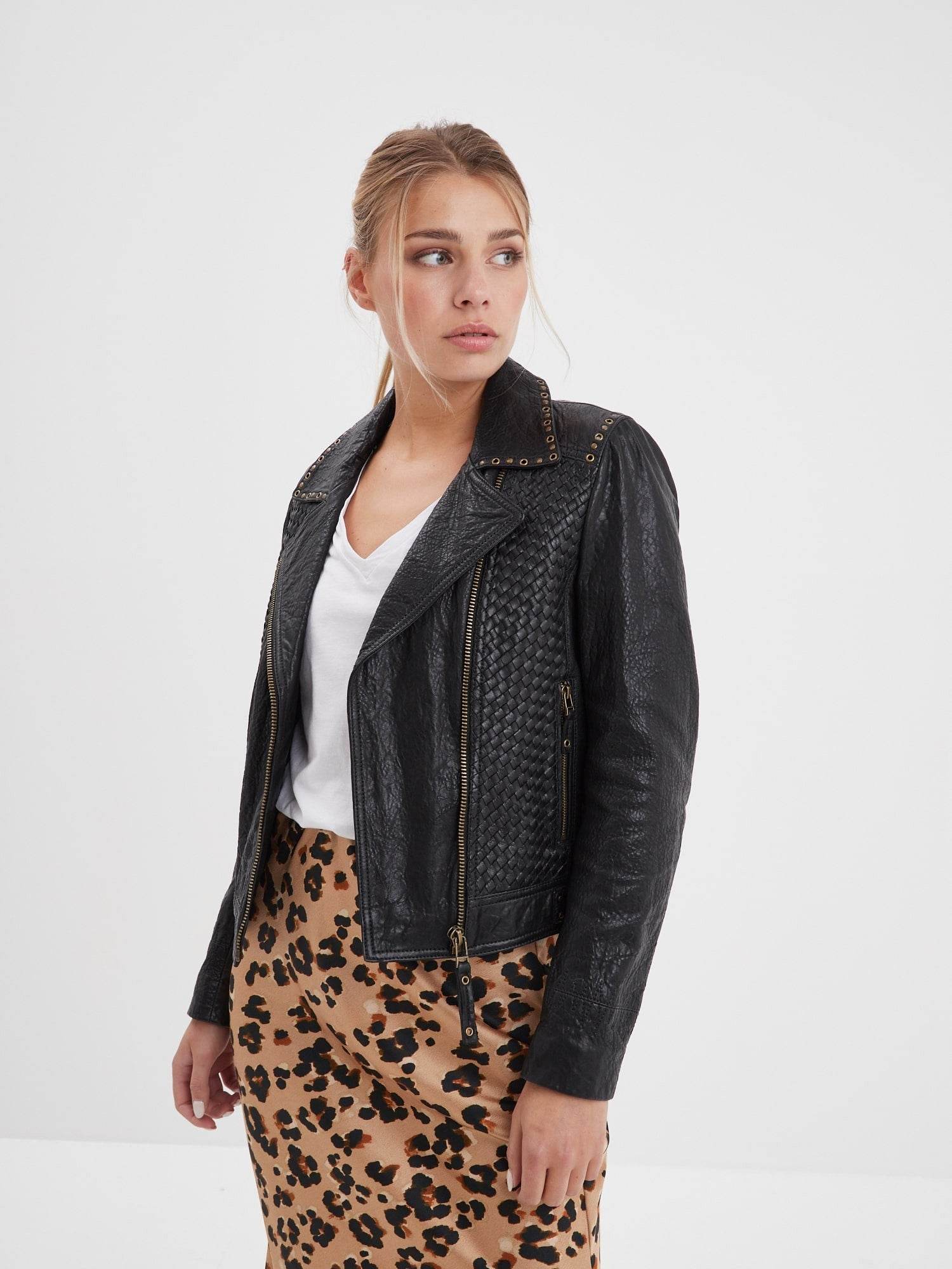 Virginia - Blouson cuir chic femme - Image 3