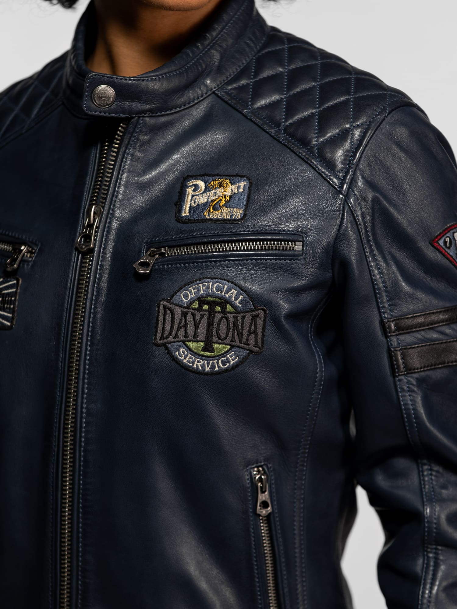 Walkorane - Blouson moto vintage femme - Image 13