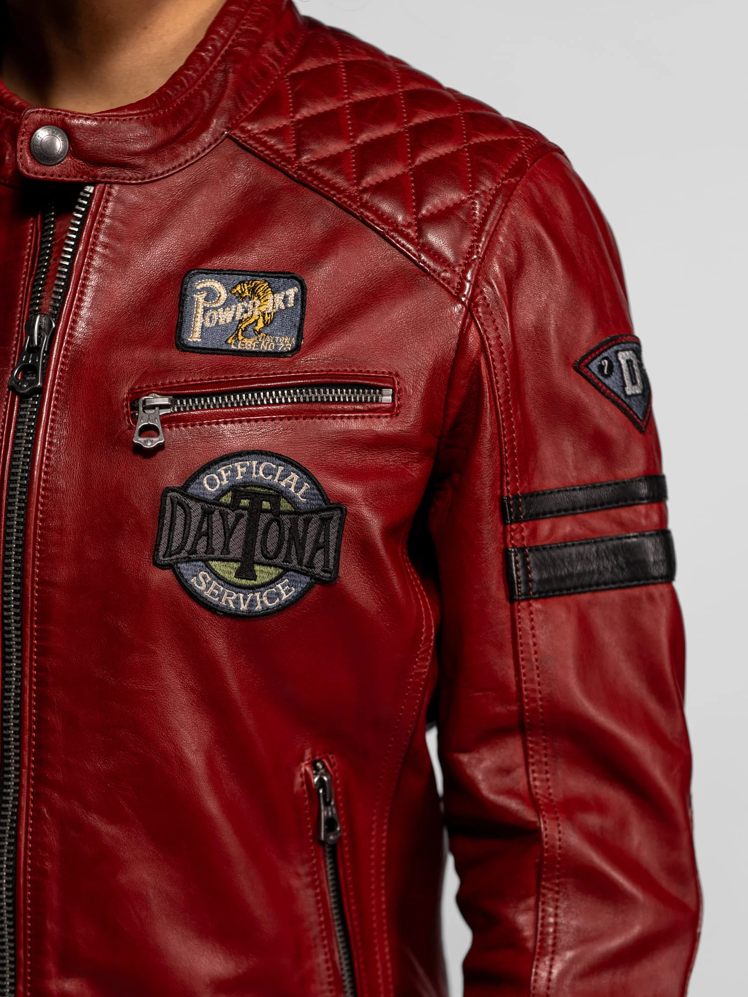 Walkorane - Blouson moto vintage femme - Image 18