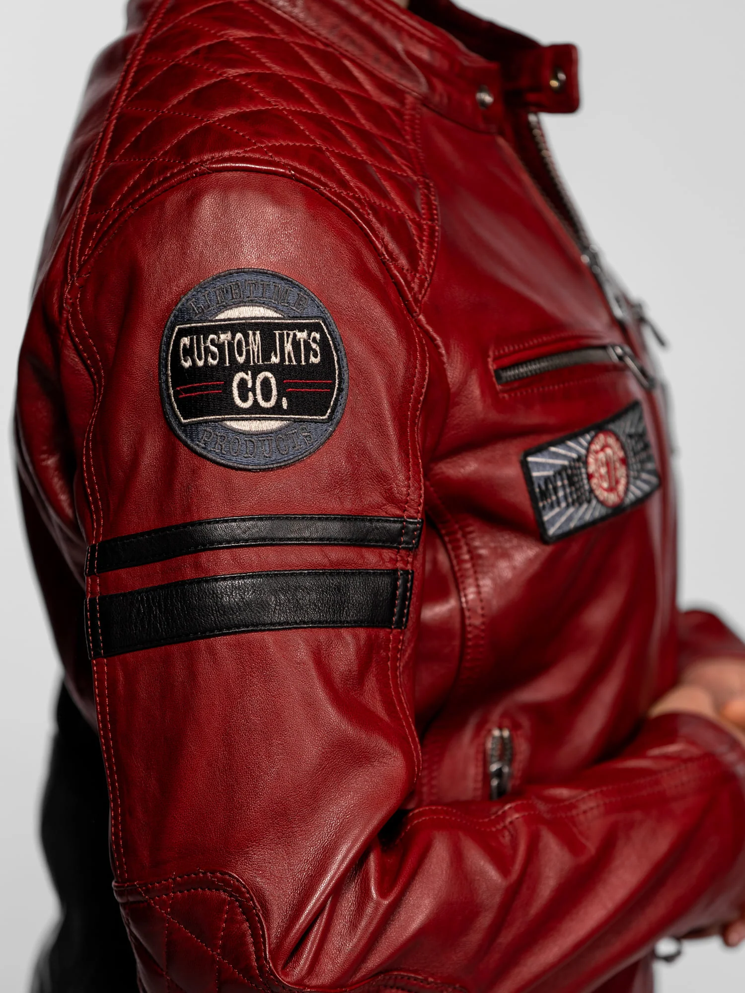 Walkorane - Blouson moto vintage femme - Image 19