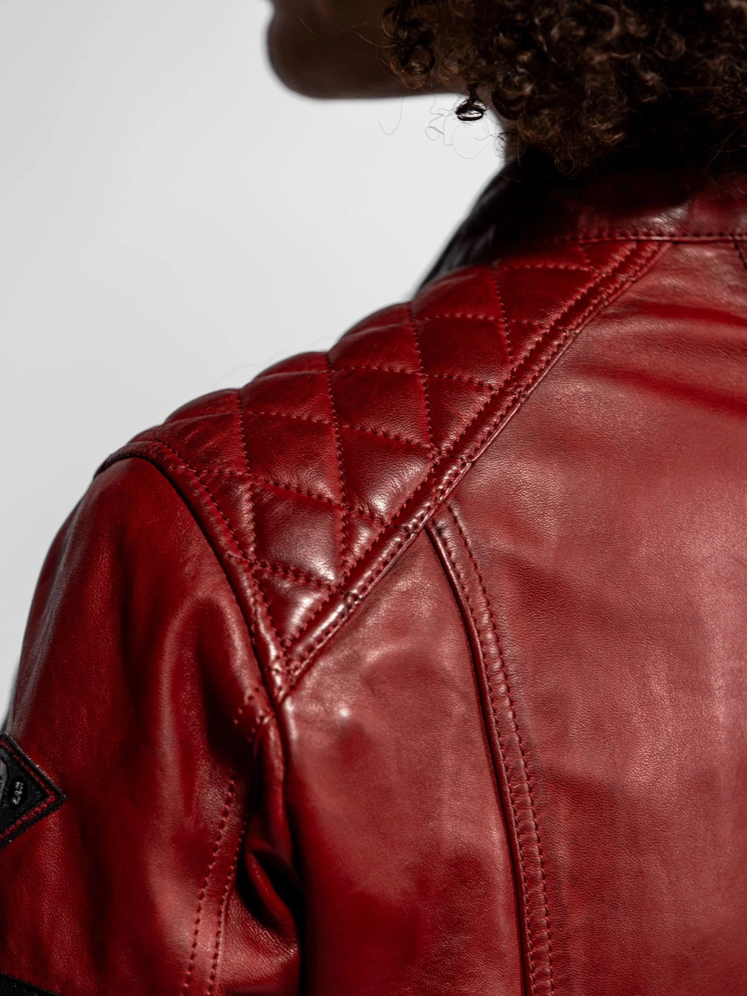 Walkorane - Blouson moto vintage femme - Image 22