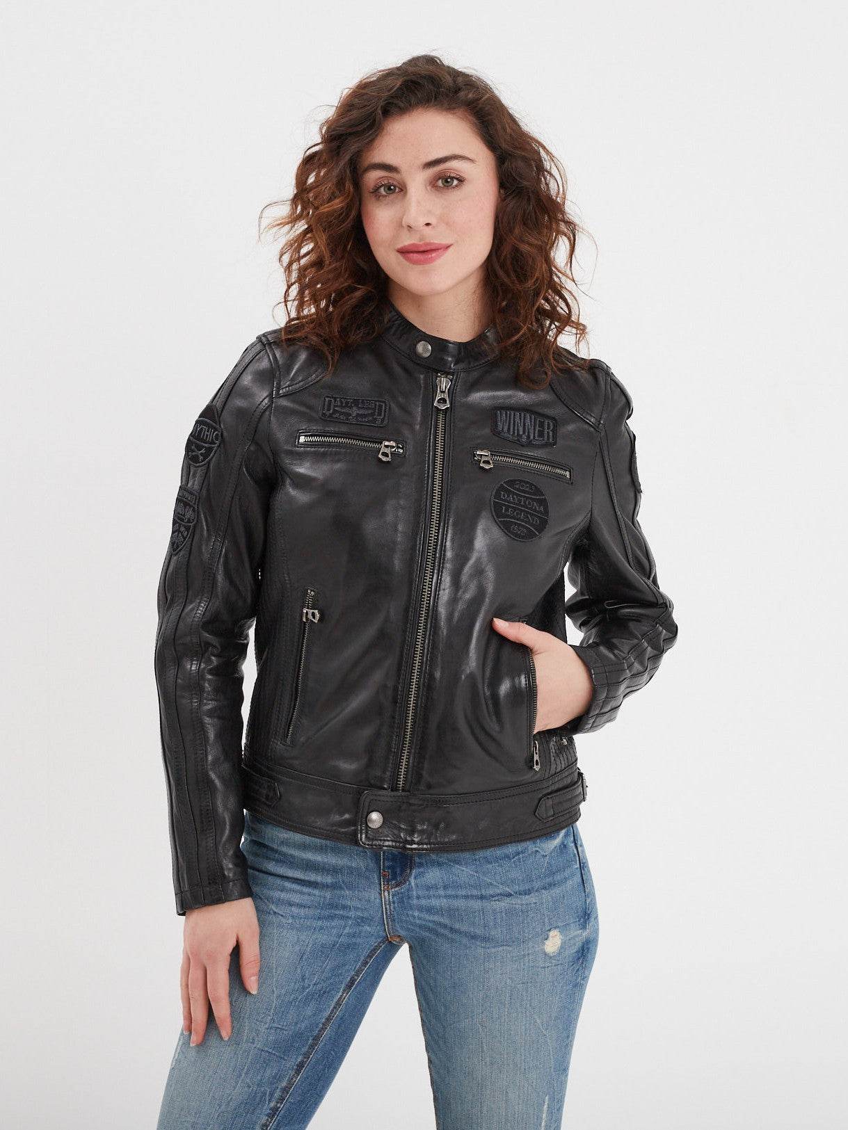 Wartbugy - Blouson moto vintage femme - Image 19