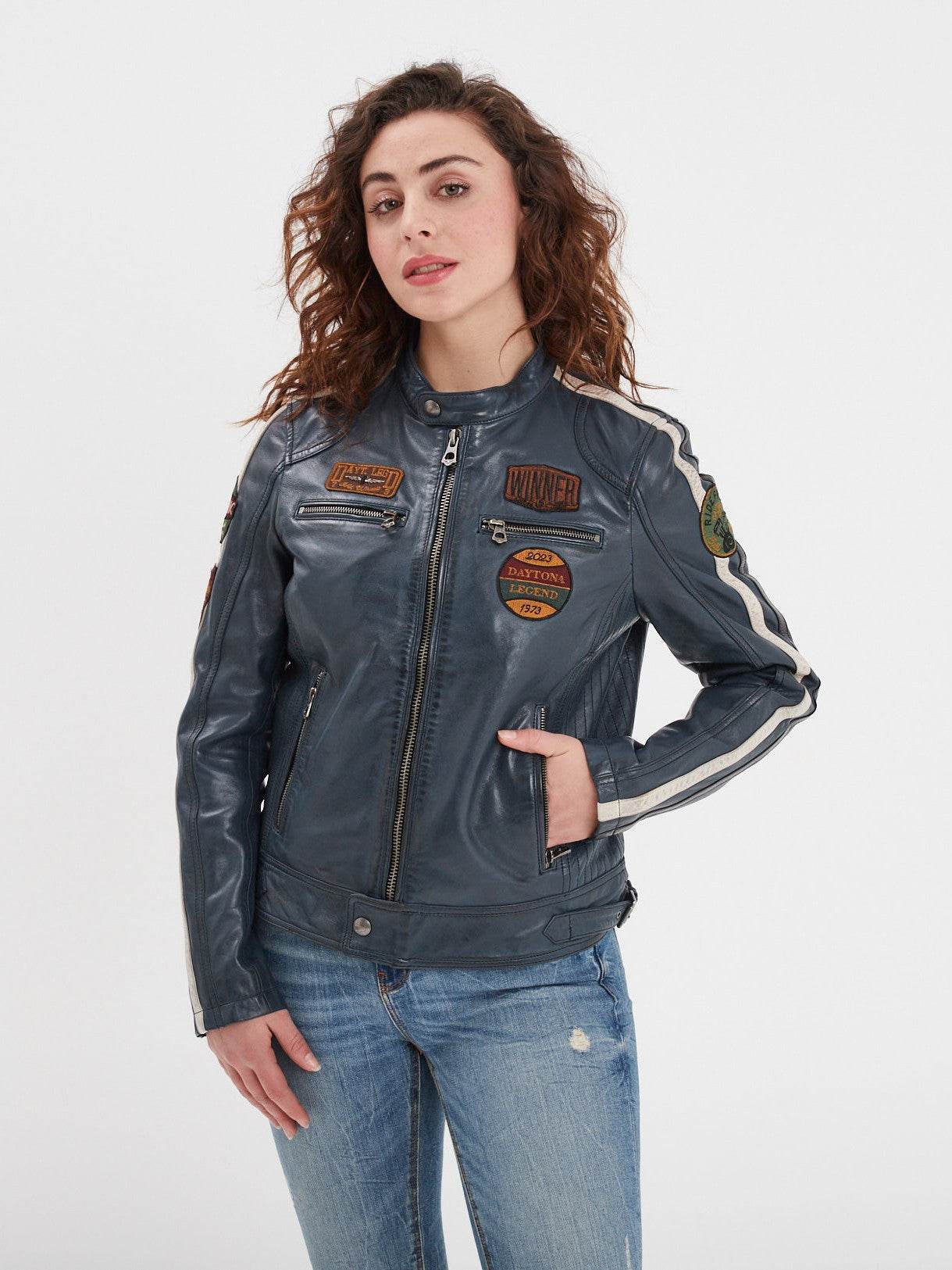 Wartbugy - Blouson moto vintage femme - Image 28