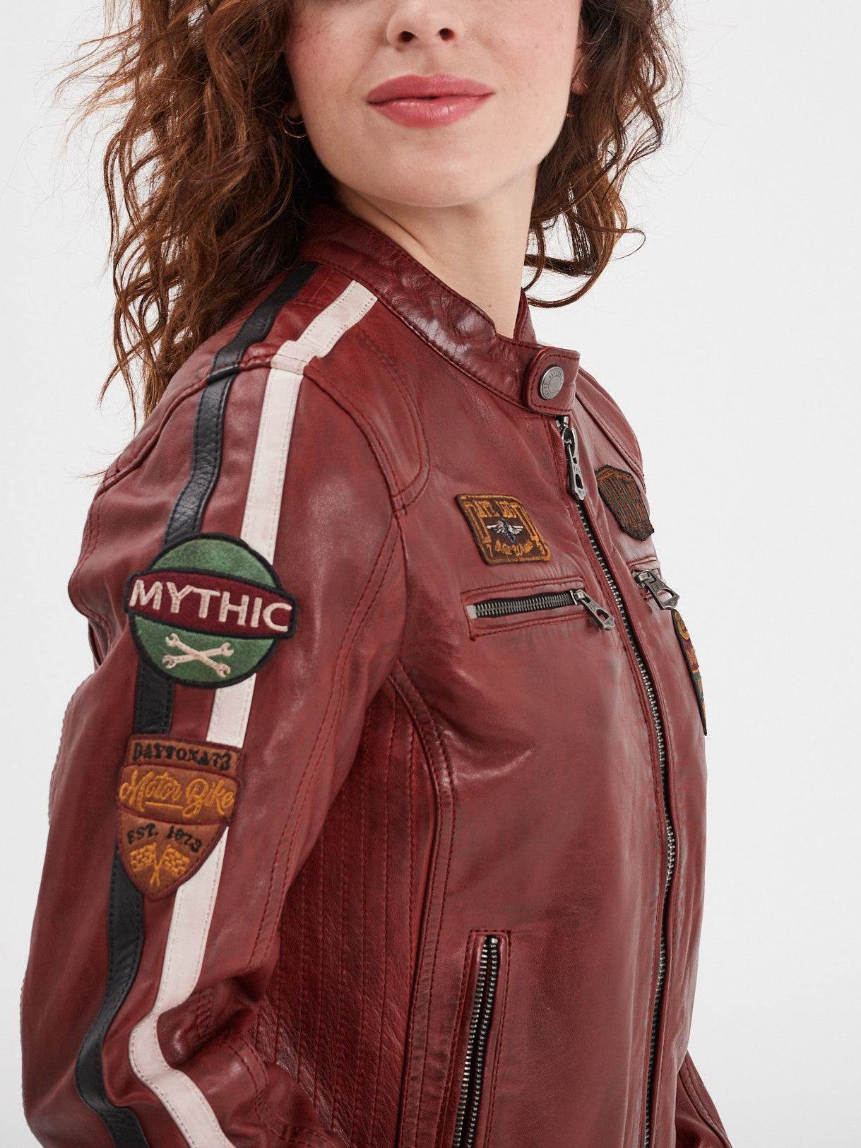 Wartbugy - Blouson moto vintage femme - Image 3