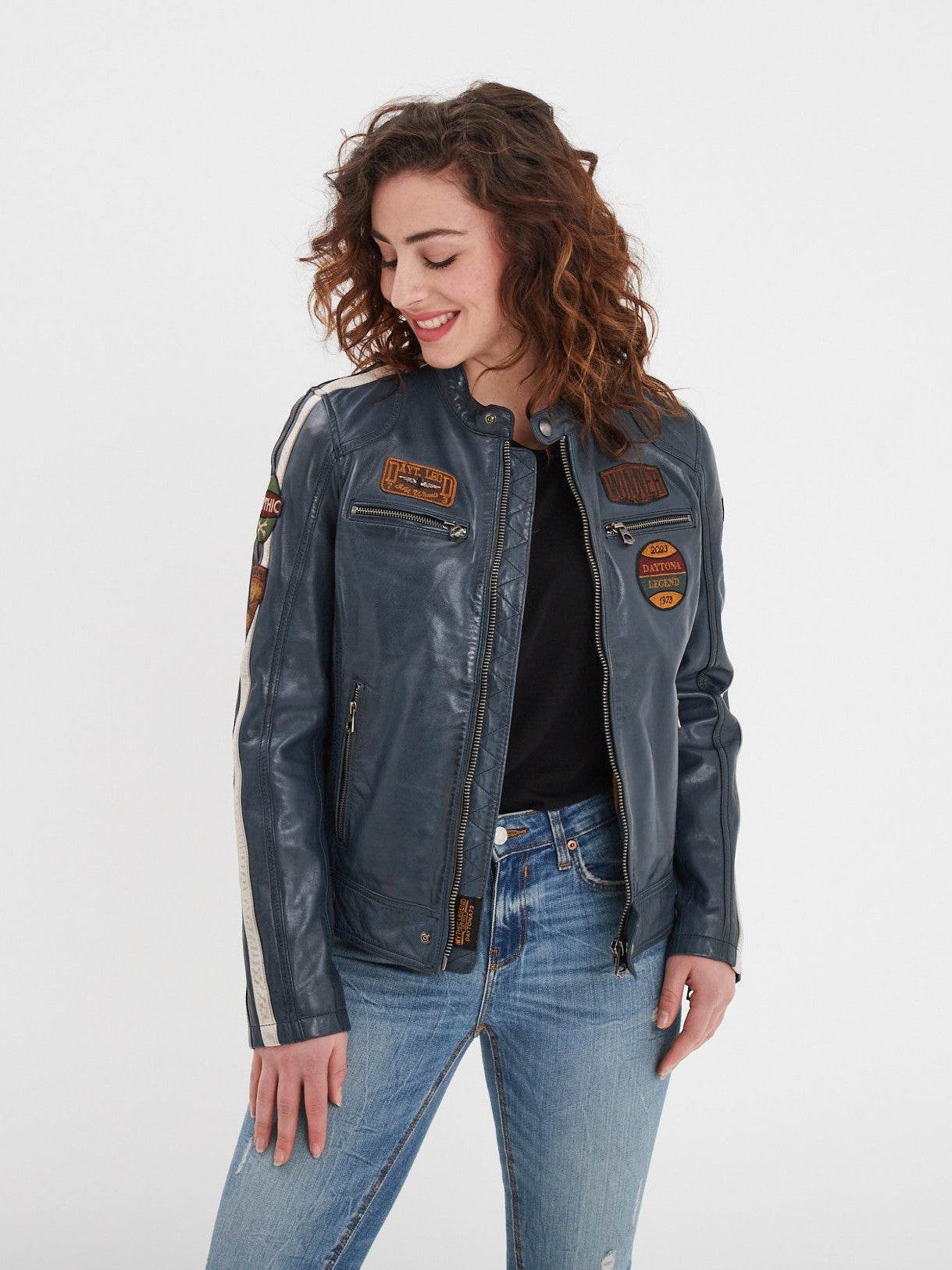 Wartbugy - Blouson moto vintage femme - Image 30