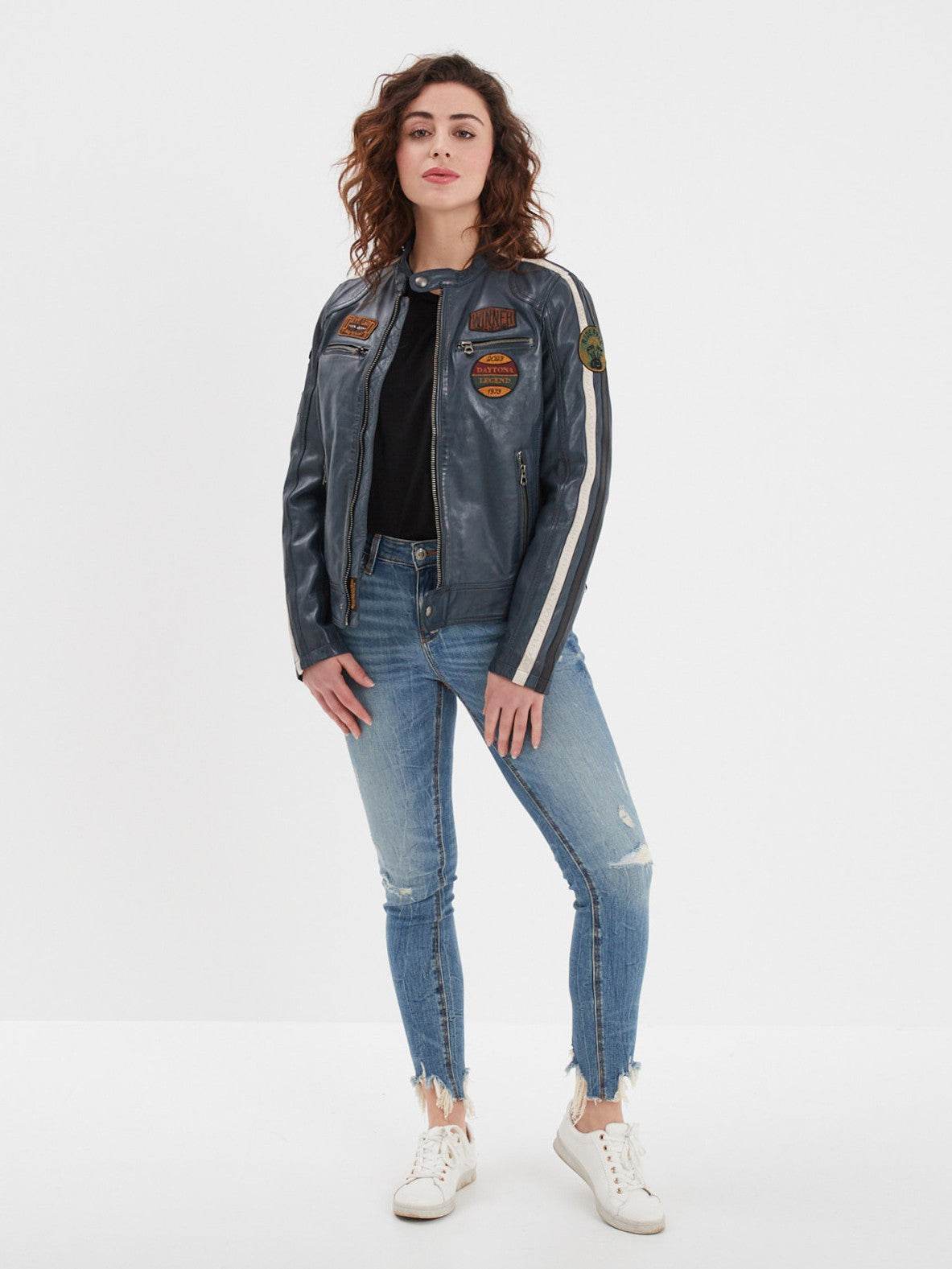 Wartbugy - Blouson moto vintage femme - Image 31