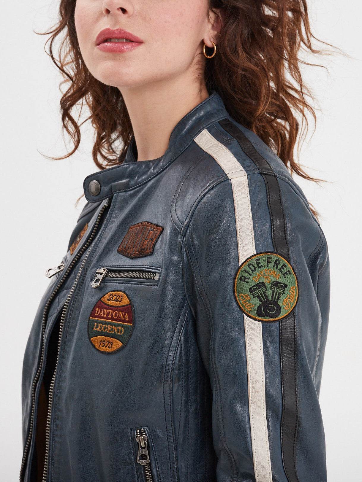 Wartbugy - Blouson moto vintage femme - Image 34