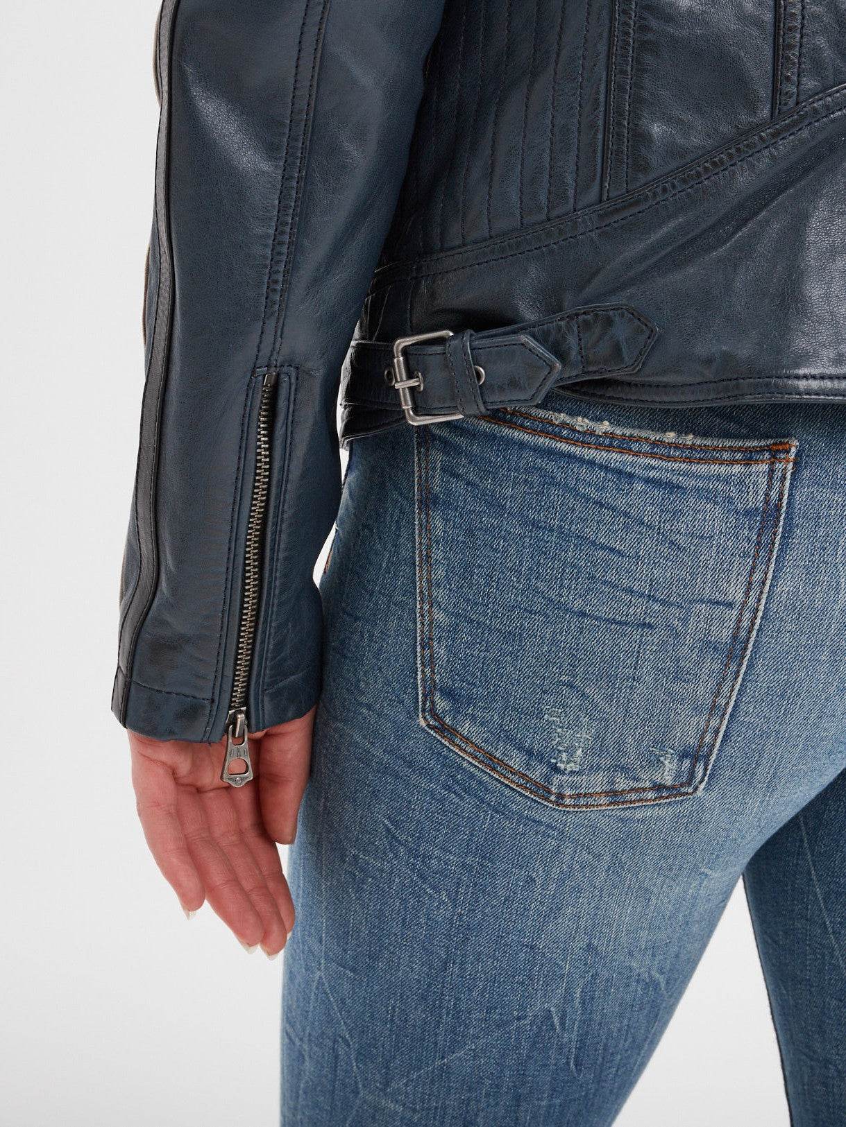 Wartbugy - Blouson moto vintage femme - Image 36