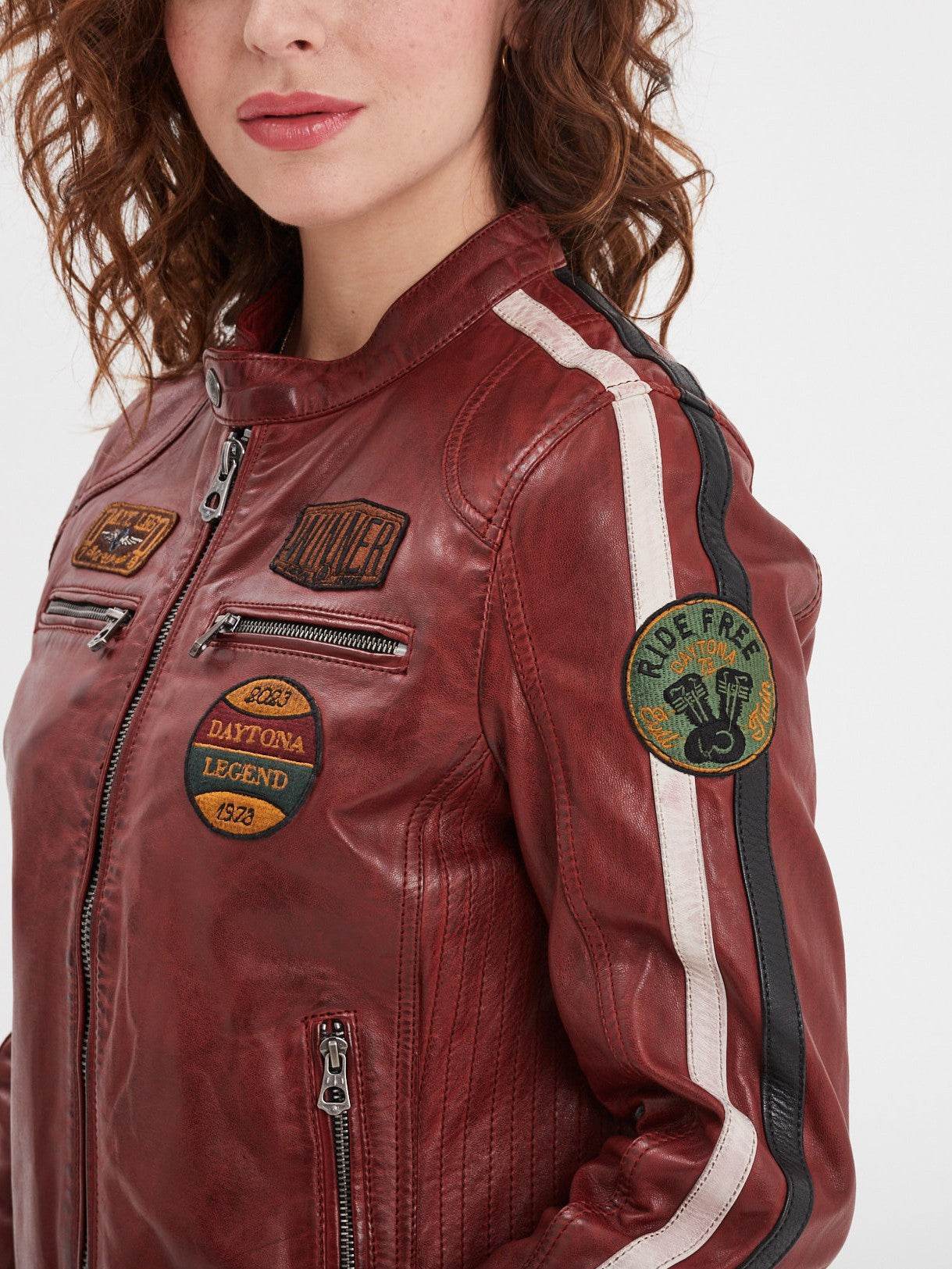 Wartbugy - Blouson moto vintage femme - Image 4