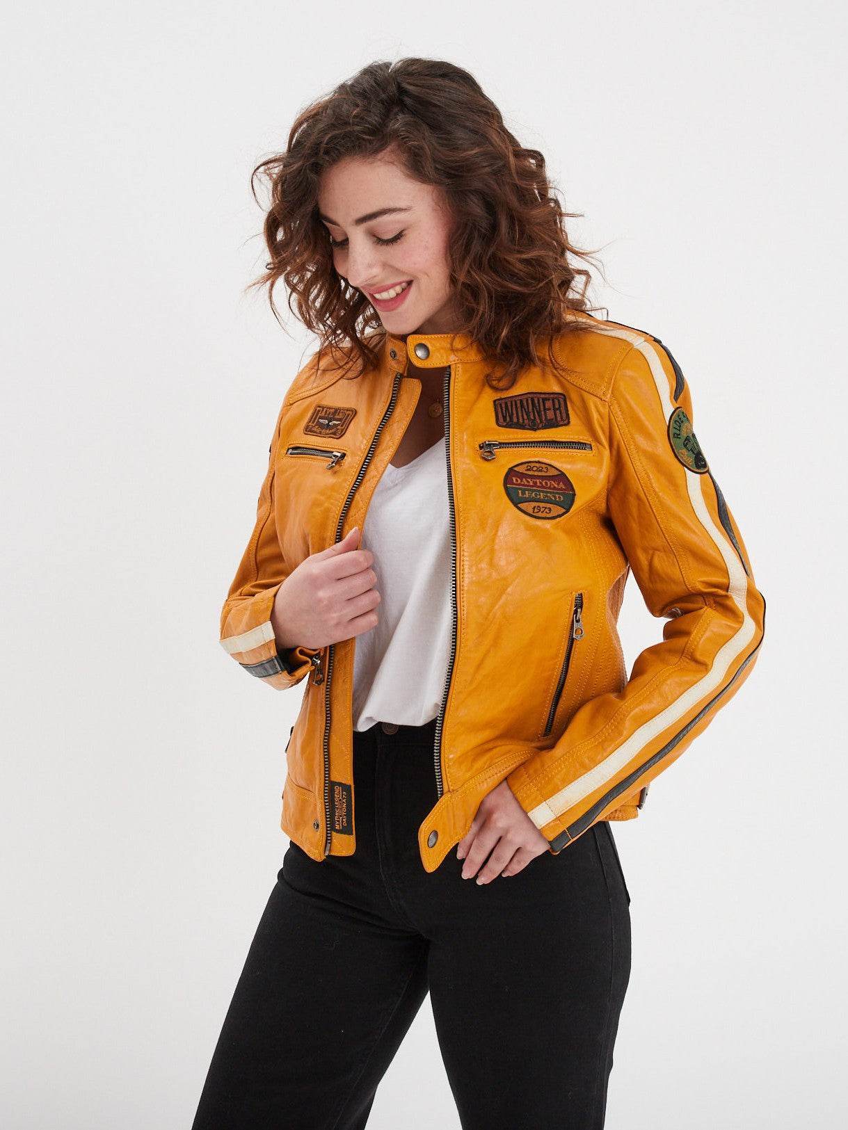 Wartbugy - Blouson moto vintage femme - Image 40