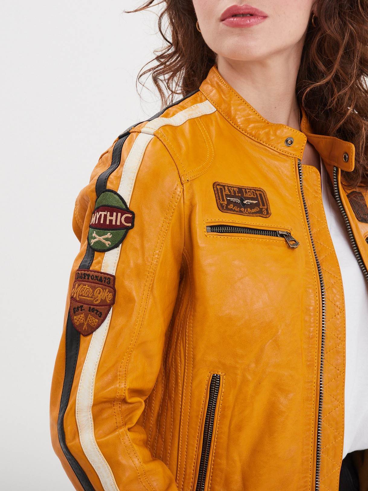 Wartbugy - Blouson moto vintage femme - Image 42