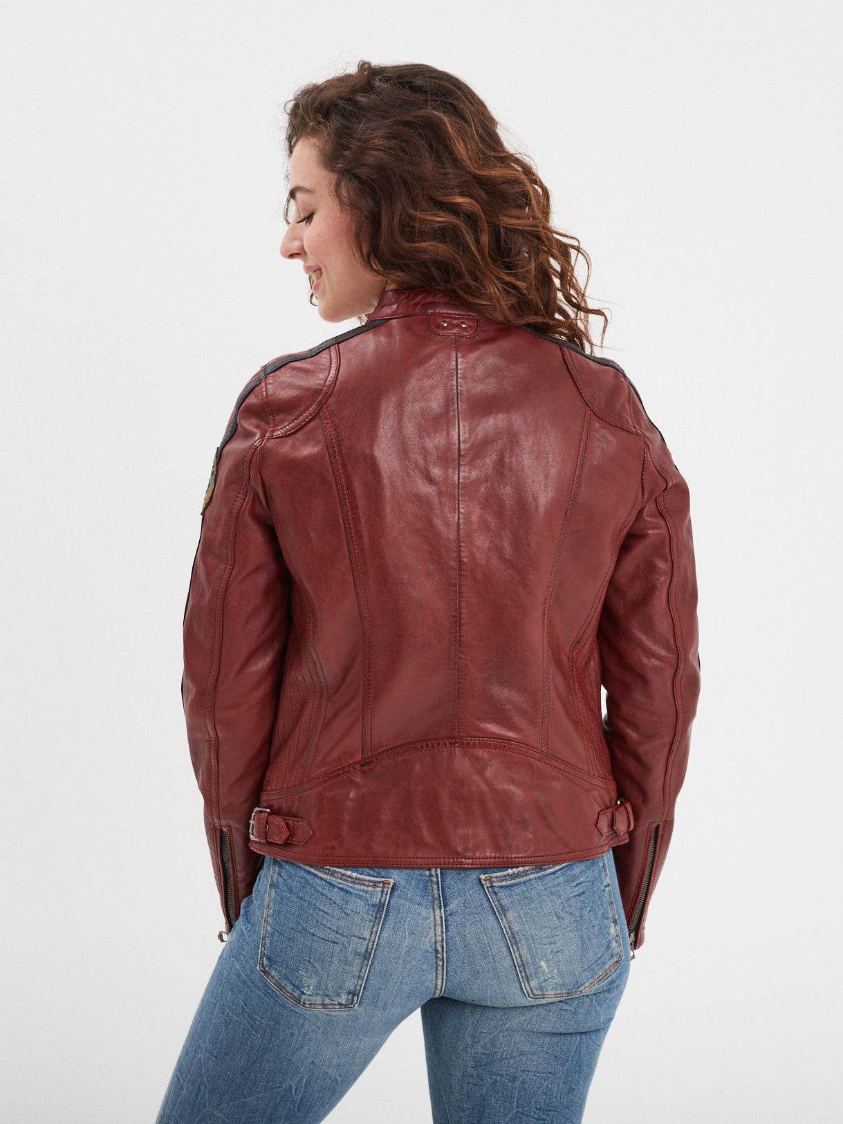 Wartbugy - Blouson moto vintage femme - Image 8