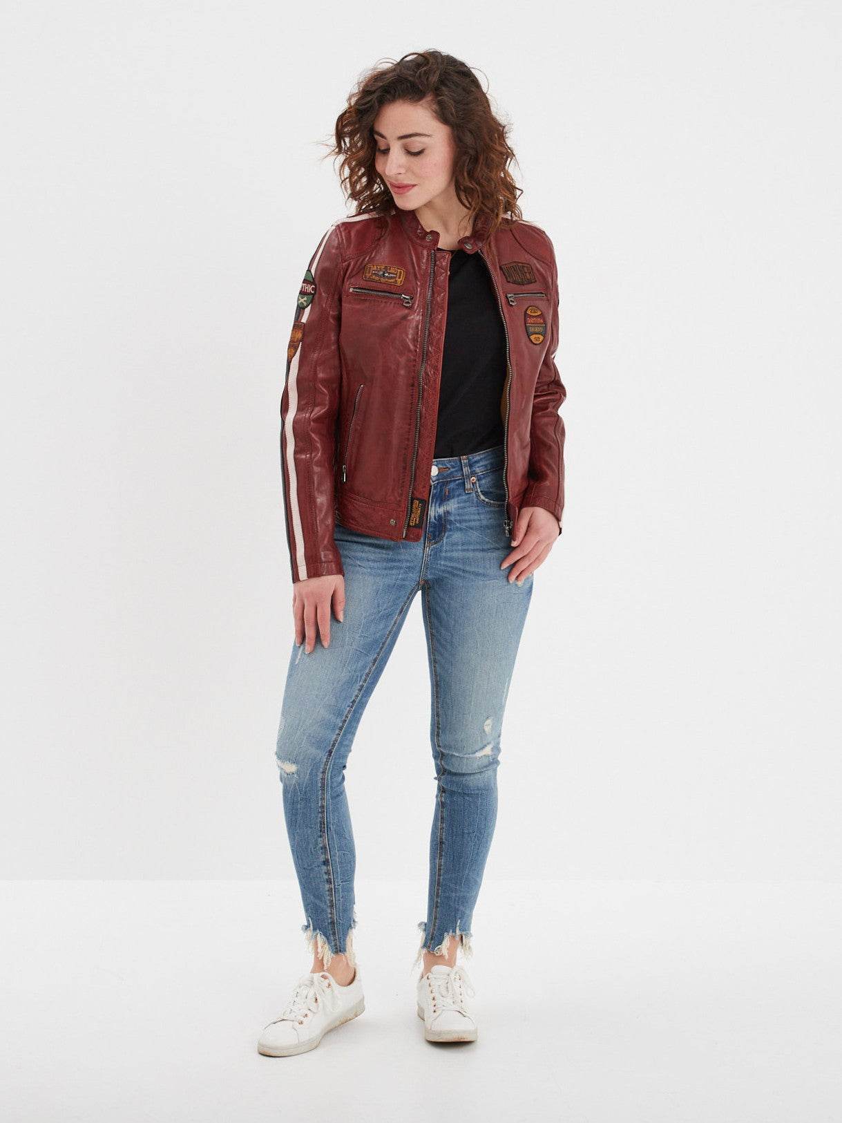Wartbugy - Blouson moto vintage femme - Image 9