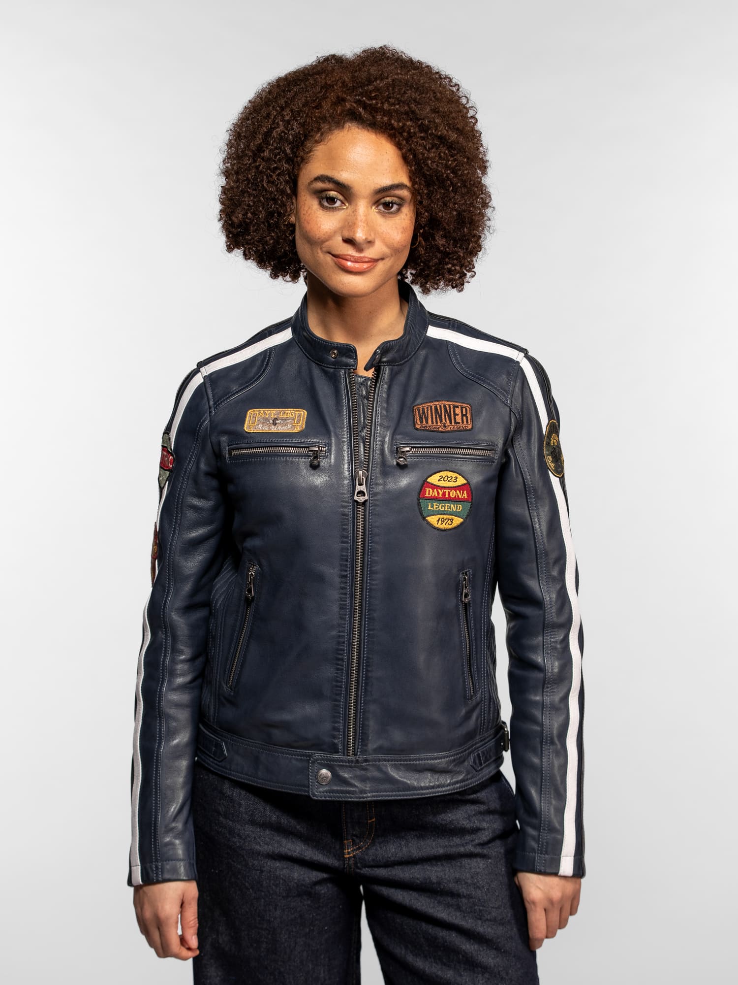 Wartburgin - Blouson moto vintage femme - Image 18