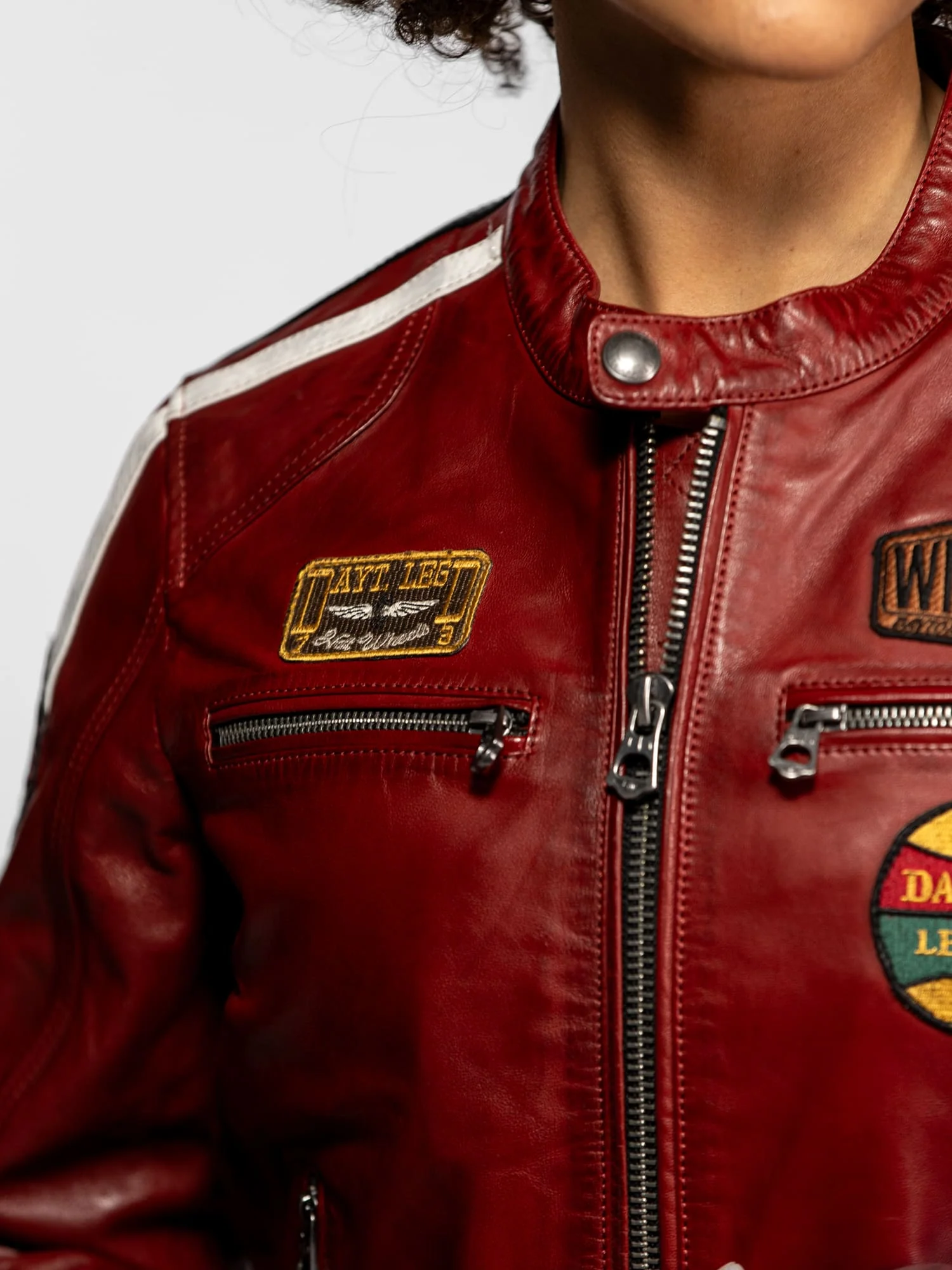 Wartburgin - Blouson moto vintage femme - Image 24