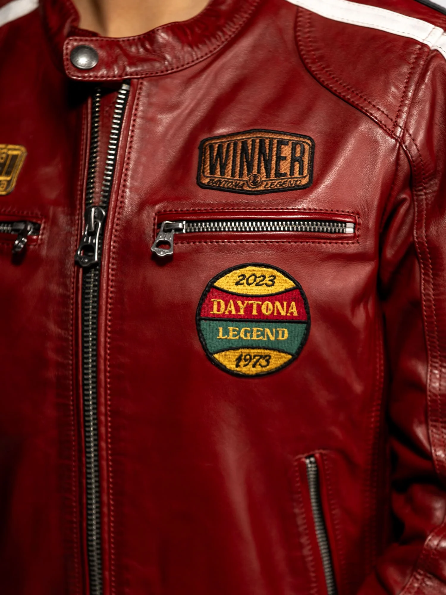 Wartburgin - Blouson moto vintage femme - Image 25