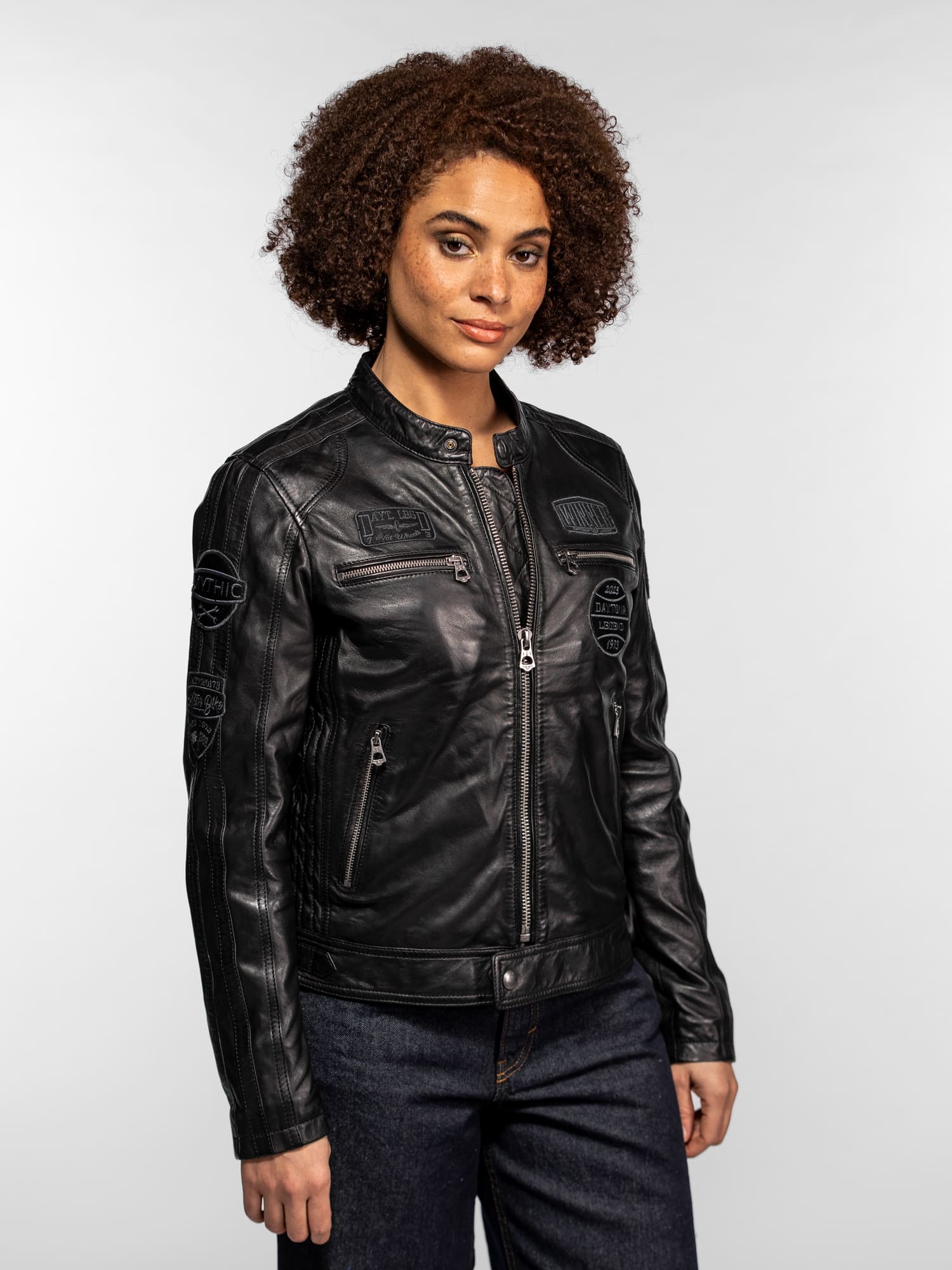 Wartburgin - Blouson moto vintage femme - Image 3