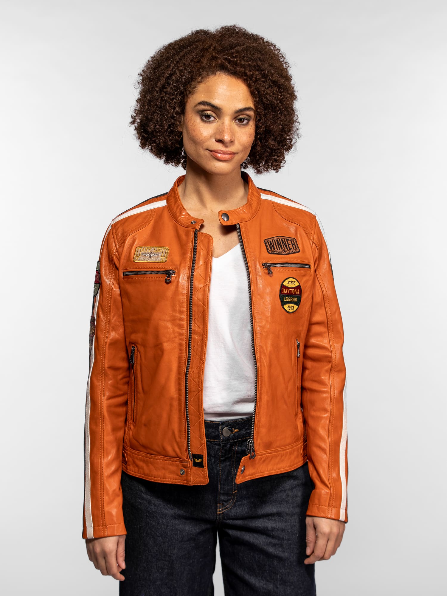 Wartburgin - Blouson moto vintage femme - Image 8