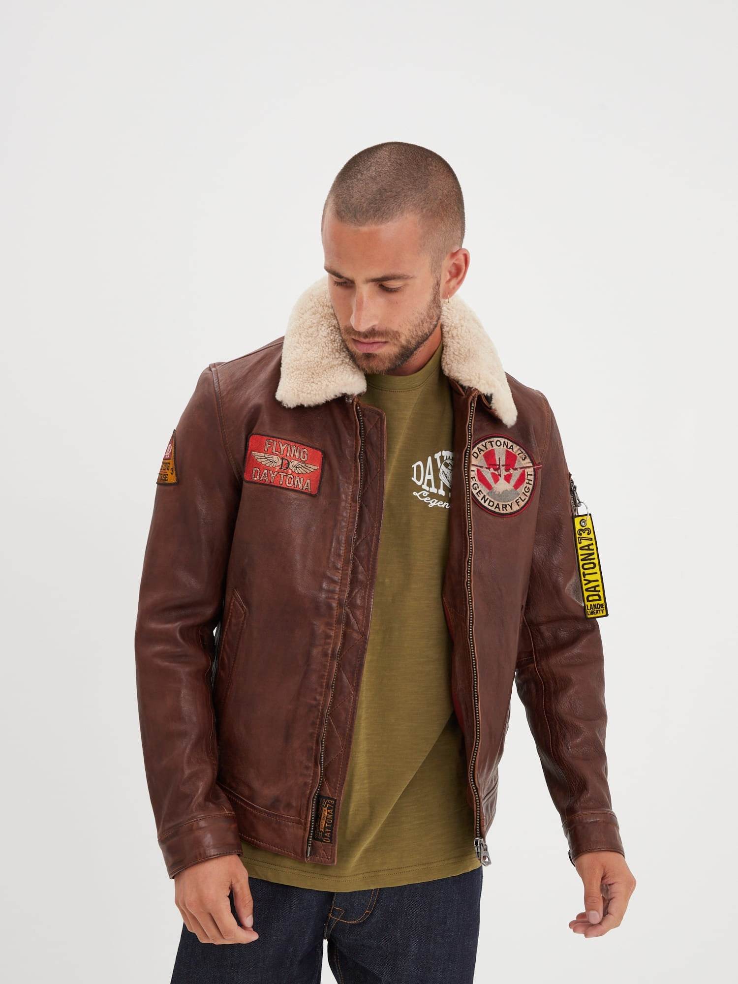Waterford - Blouson aviateur cuir homme