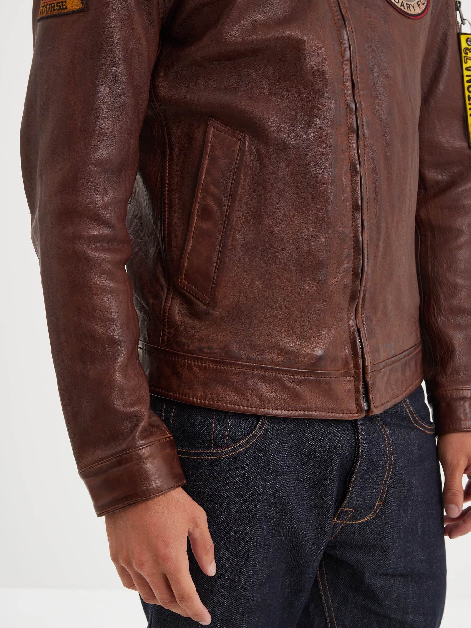 Waterford - Blouson aviateur cuir homme - Image 6