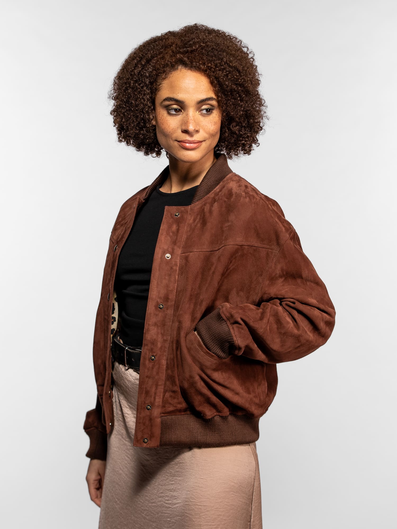 Willow - Bomber en daim femme - Image 7